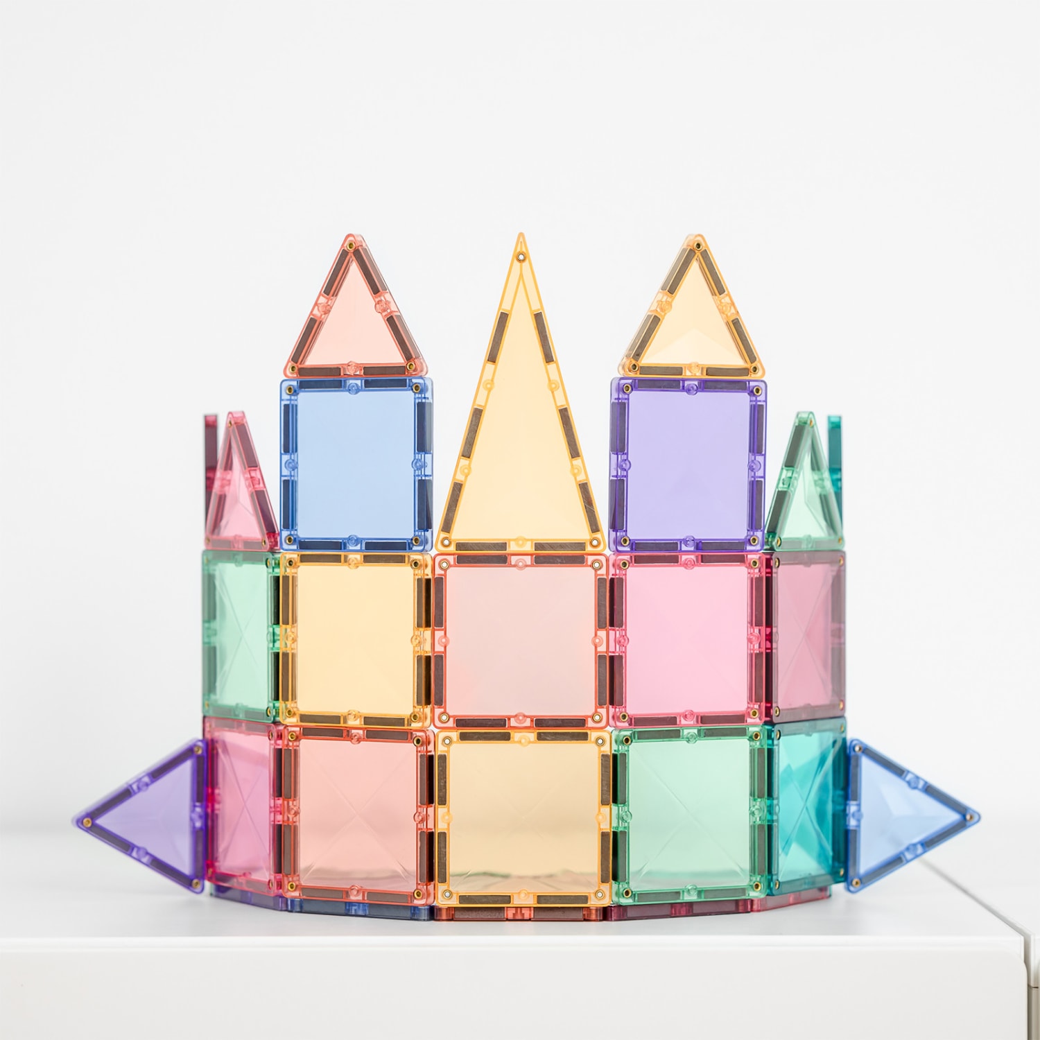 Connetix Magnetic Tiles Pastel Mini Pack, 32 Pieces - Image 4