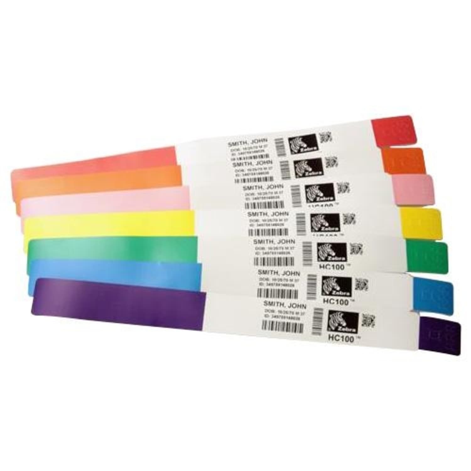 Zebra Wristband Polypropylene 1x 10in Direct Thermal Zebra Z-Band Fun Pink 1 in core - 1inx 10in - Permanent Adhesive - 100127125 - Image 4
