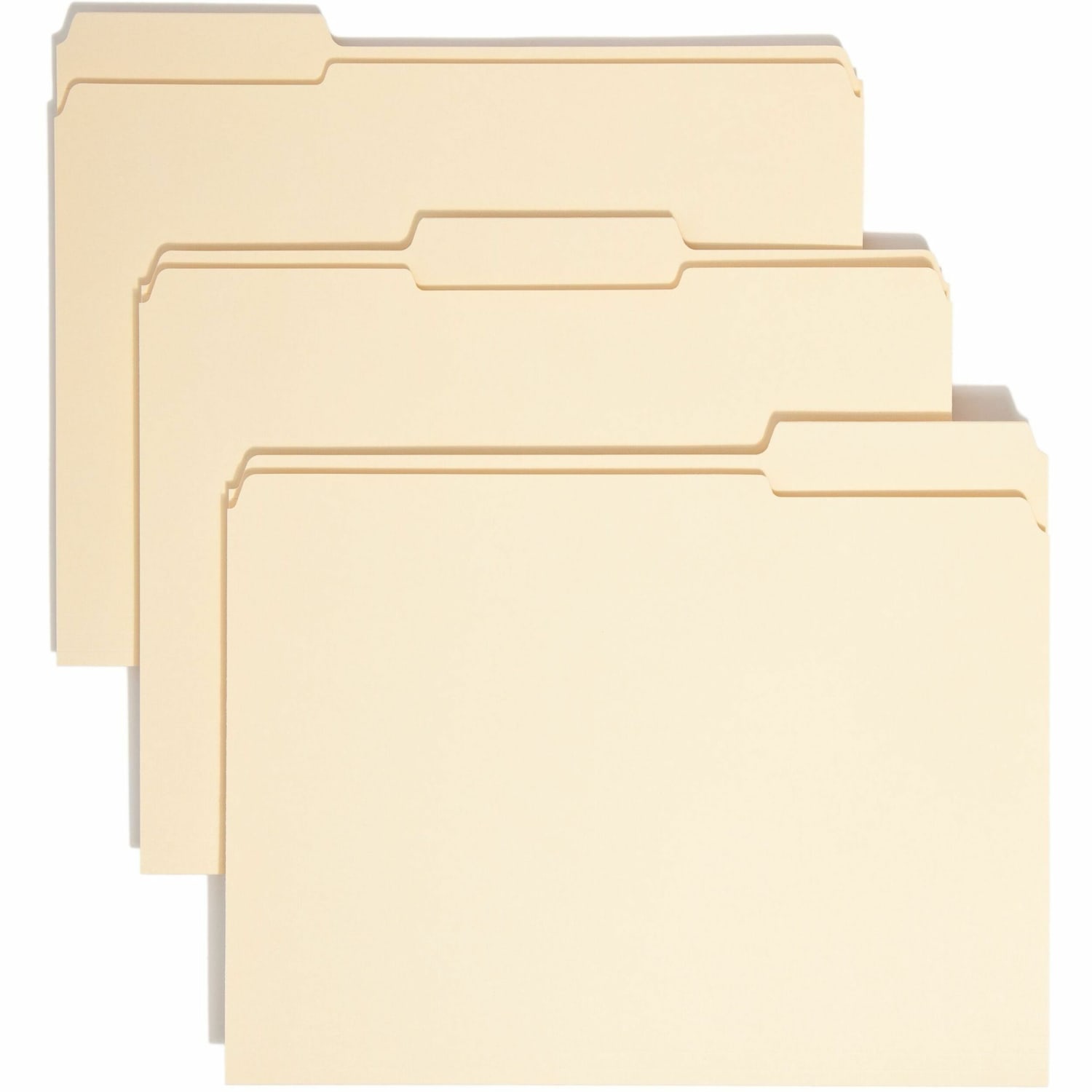 Smead 1/3-Cut Manila File Folders, Letter Size, 100% Recycled, Manila, Box Of 100 - Image 3