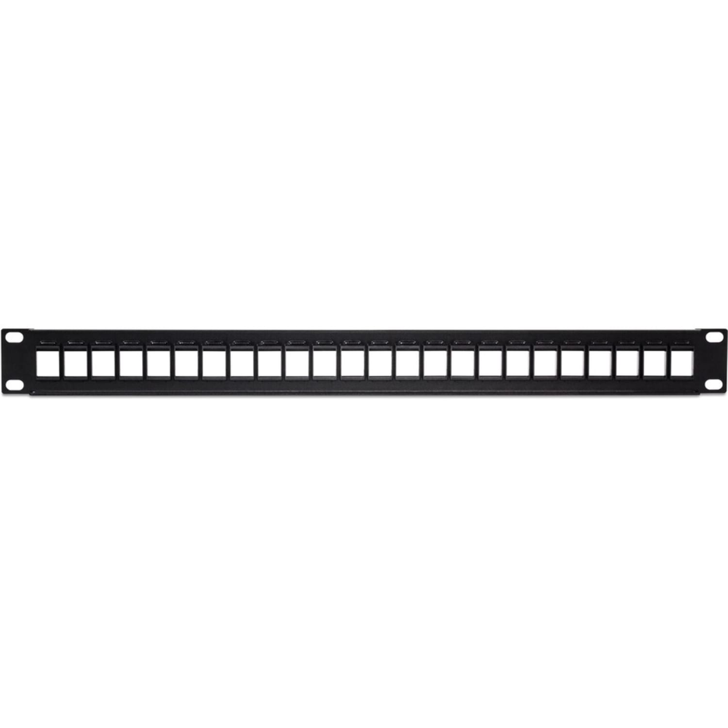 TRENDnet 24-Port Blank Keystone 1U Patch Panel, 1U 19in Metal Rackmount Housing, Recommended With TC-K25C6 & T - TCKP24 - Image 4