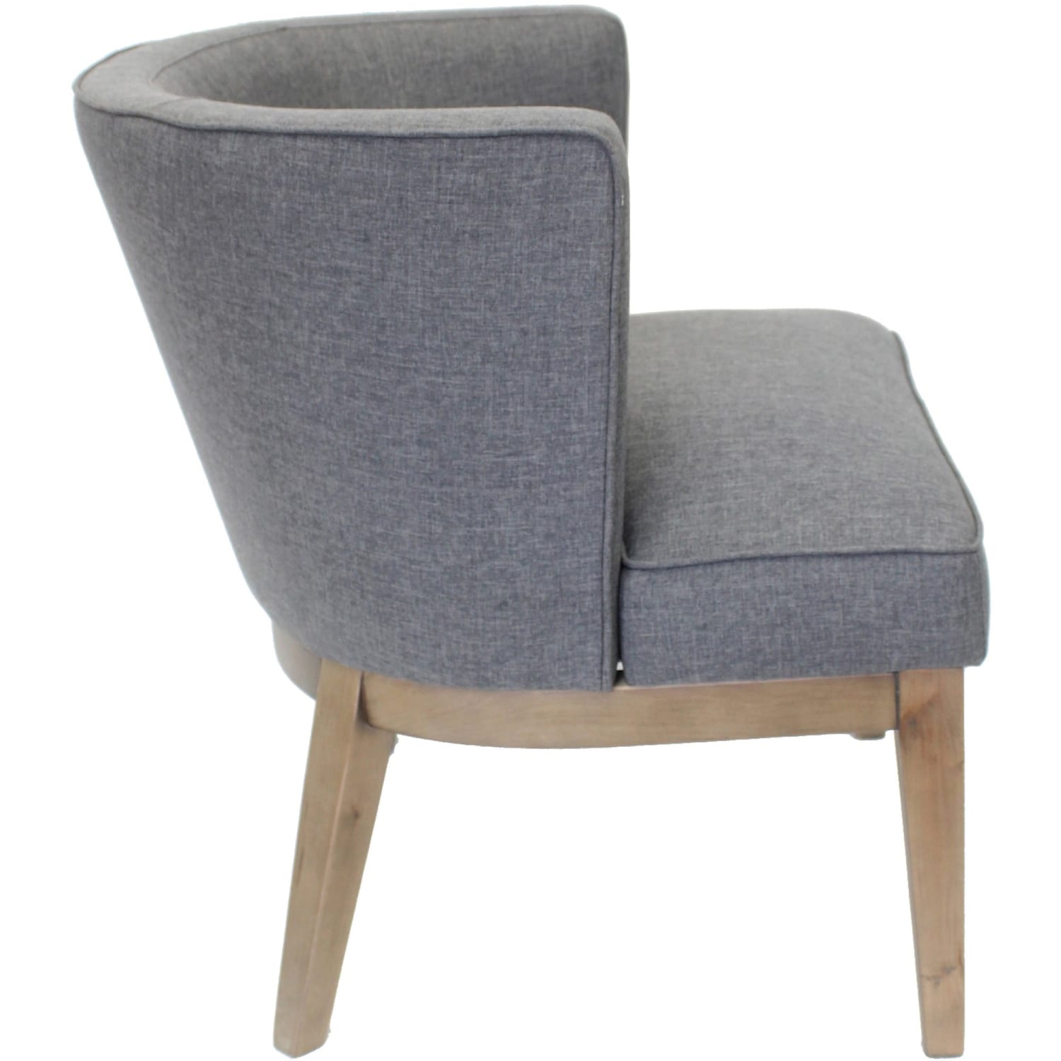 Boss Office Products Ava Accent Chair, Slate Gray/Driftwood - Image 9