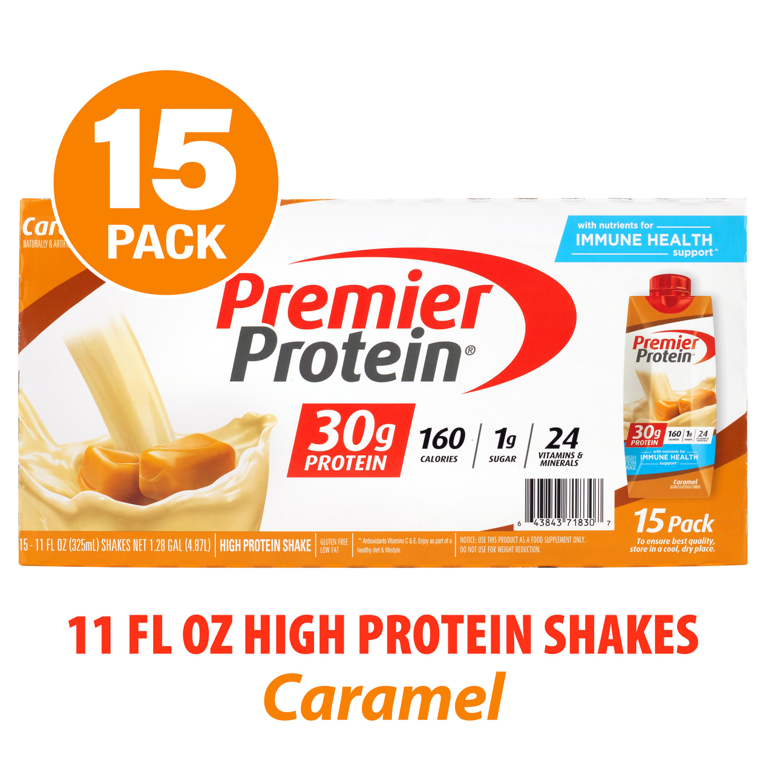 Premier Protein Caramel Shakes, 11 Oz, Total Qty 15 - Image 3