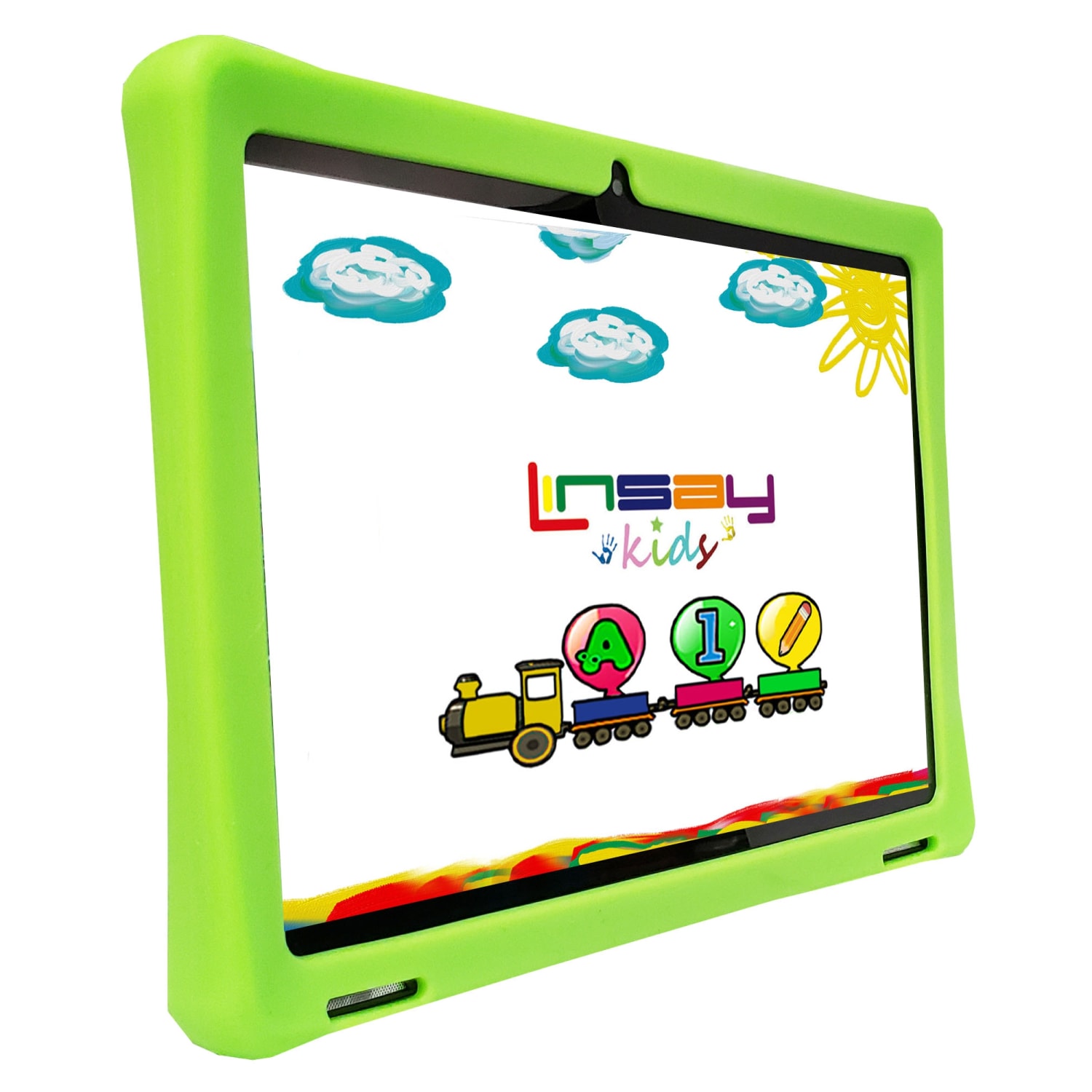 Linsay  F10IPS Tablet, 10.1in Screen, 2GB Memory, 64Gb Storage, Android 13, Kids Green - Image 4