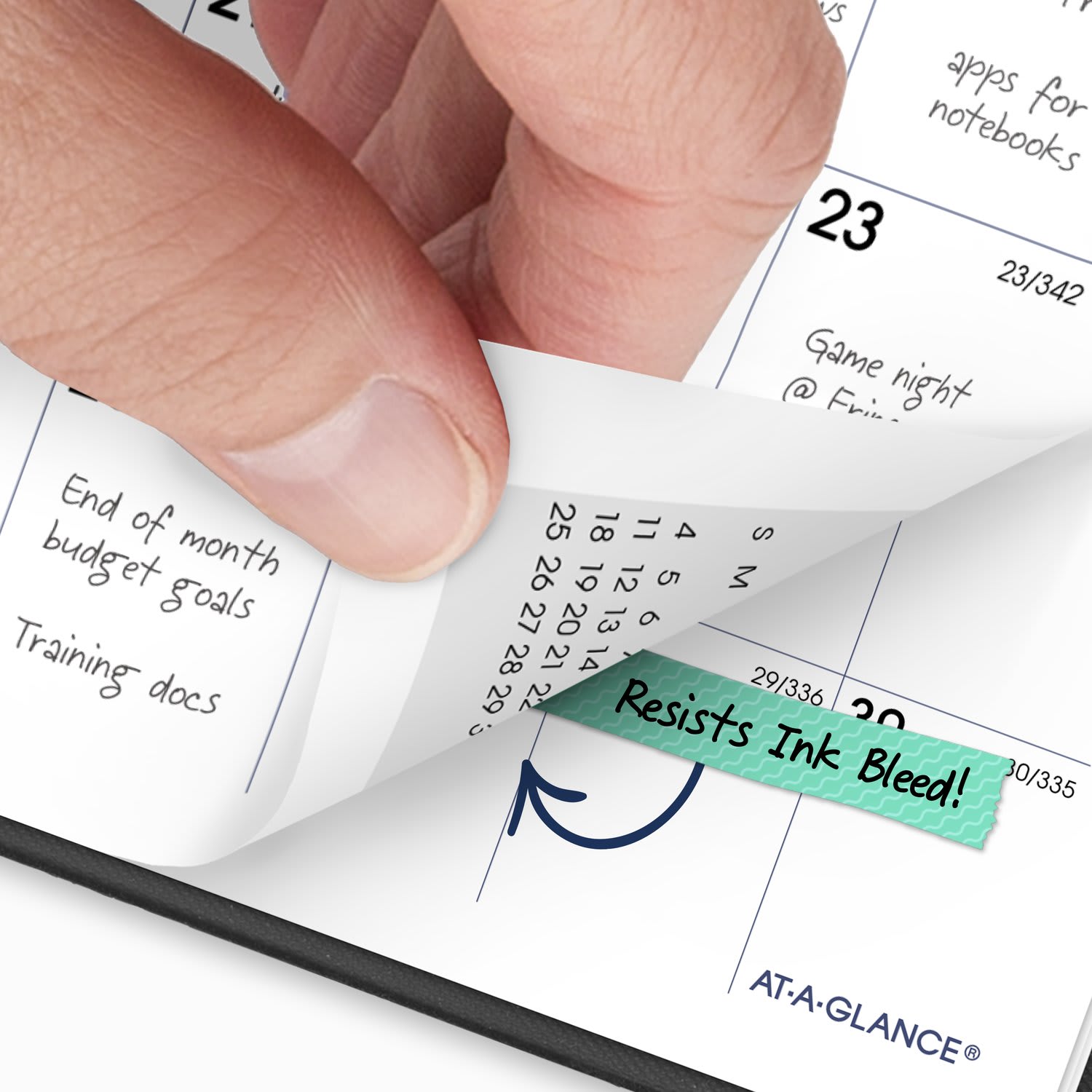 AT-A-GLANCE DayMinder 2027 Monthly Planner, Black, Pocket, 3 1/2in x 6in - Image 4