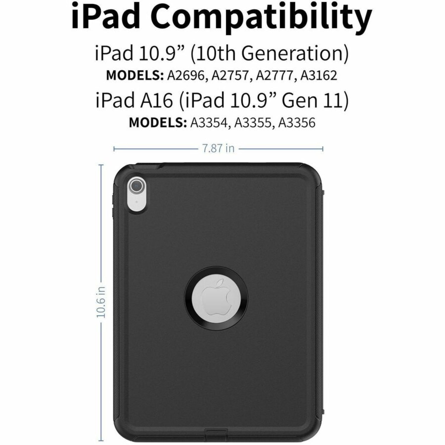 CODi Protective Folio Case For iPad 10.9in (10th Gen) & iPad 11in (A16), Slim, Smart Cover With Stand & Magnetic Closure, C30702025 - Image 3