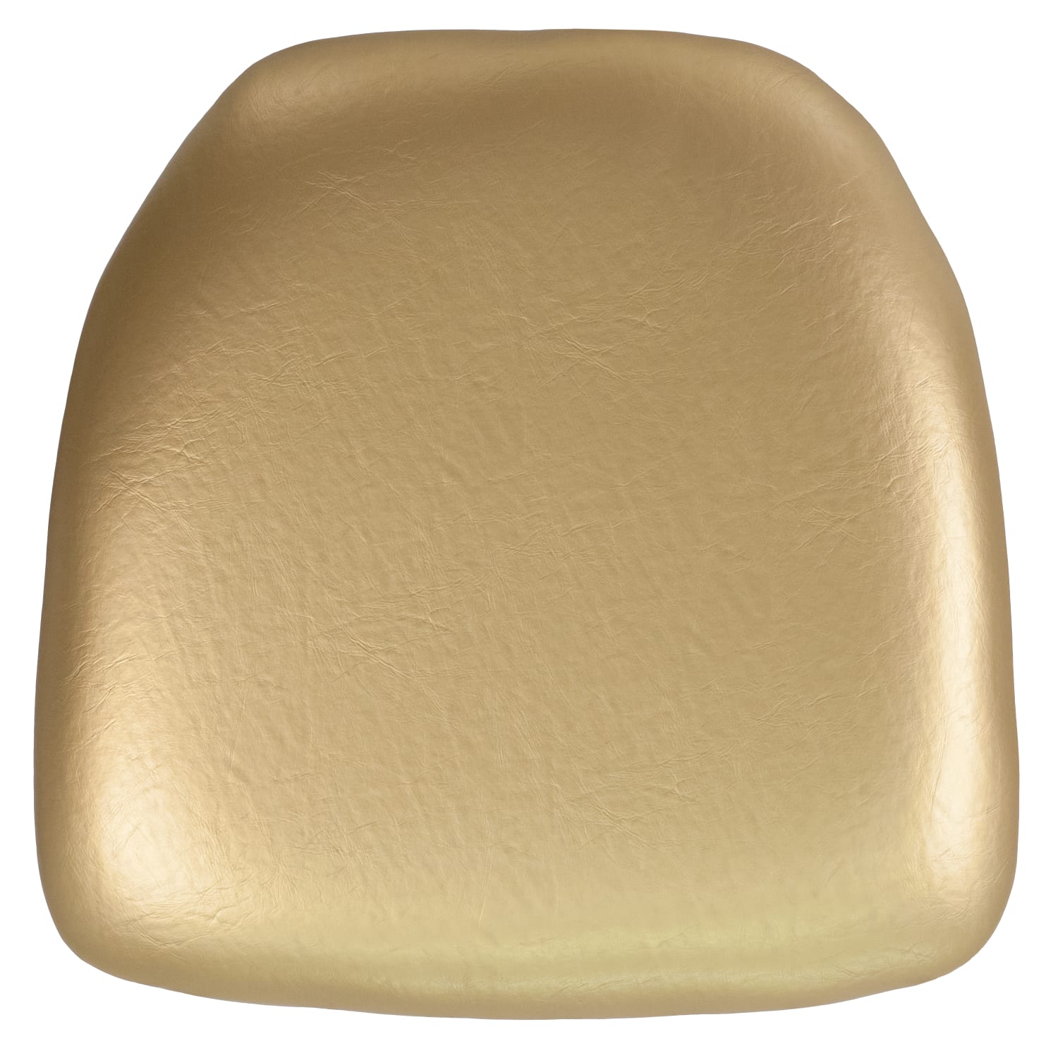 Flash Furniture Chiavari Chair Cushion, Hard Vinyl, 2inH x 15-1/2inW x 15-1/2inD, Gold
