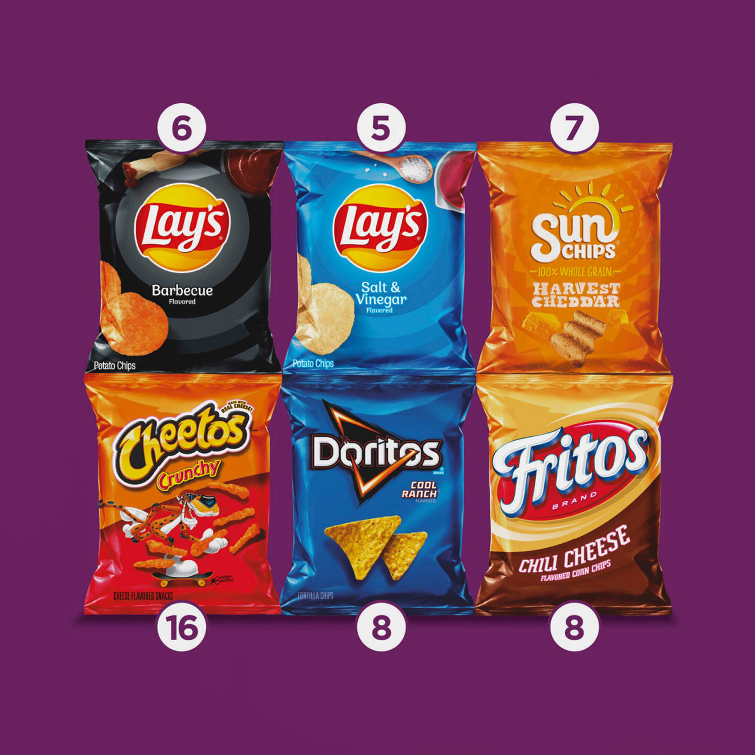 Frito-Lay Flavor Mix Variety Pack, 1 Oz, Total Qty 50 - Image 4