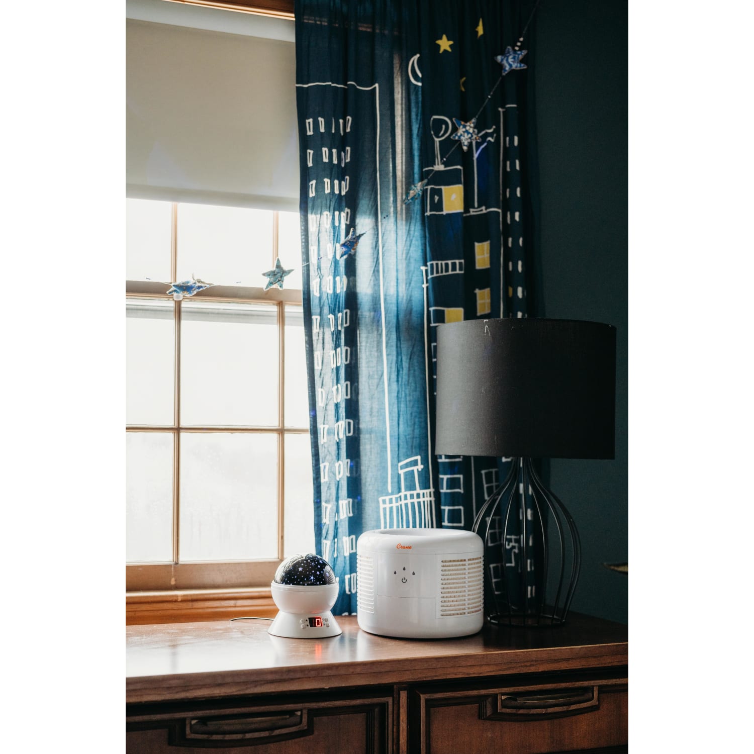 Crane HEPA Air Purifier with 3 Speed Settings, 300 Sq Ft. Coverage, 9 1/4in x 9 1/4in x 7 1/4in, White - Image 4