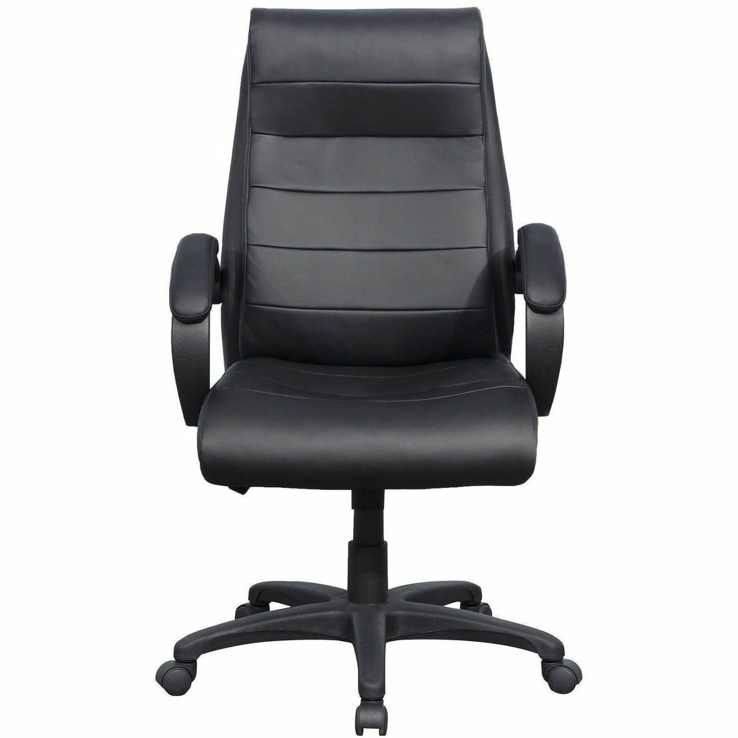 Lorell Deluxe Ergonomic Bonded Leather HighBack Chair Black PopularChairscom Lorell Deluxe Ergonomic Bonded Leather High Back Chair Black PopularChairscom