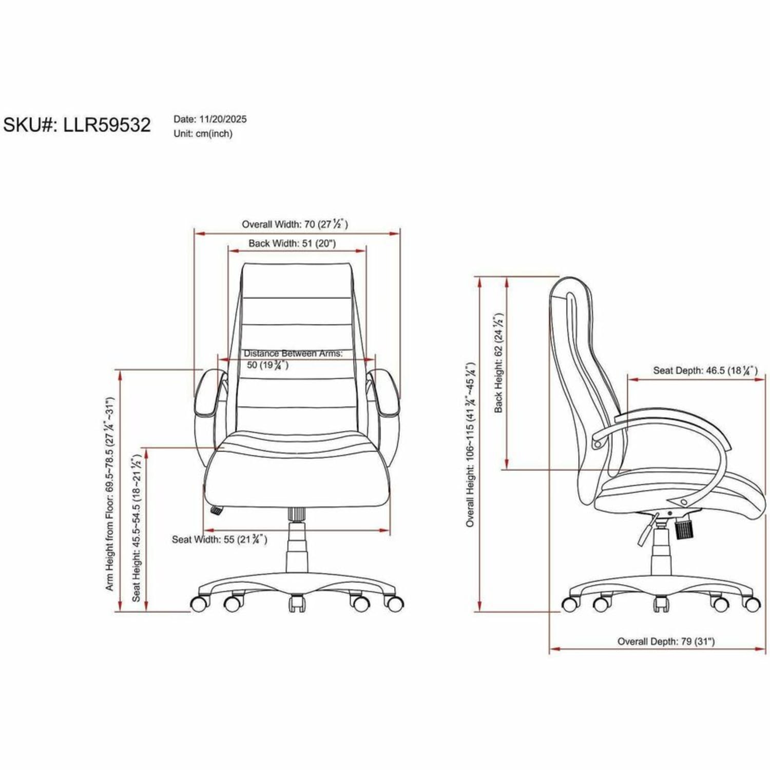 Lorell Deluxe Ergonomic Bonded Leather HighBack Chair Black PopularChairscom Lorell Deluxe Ergonomic Bonded Leather High Back Chair Black PopularChairscom