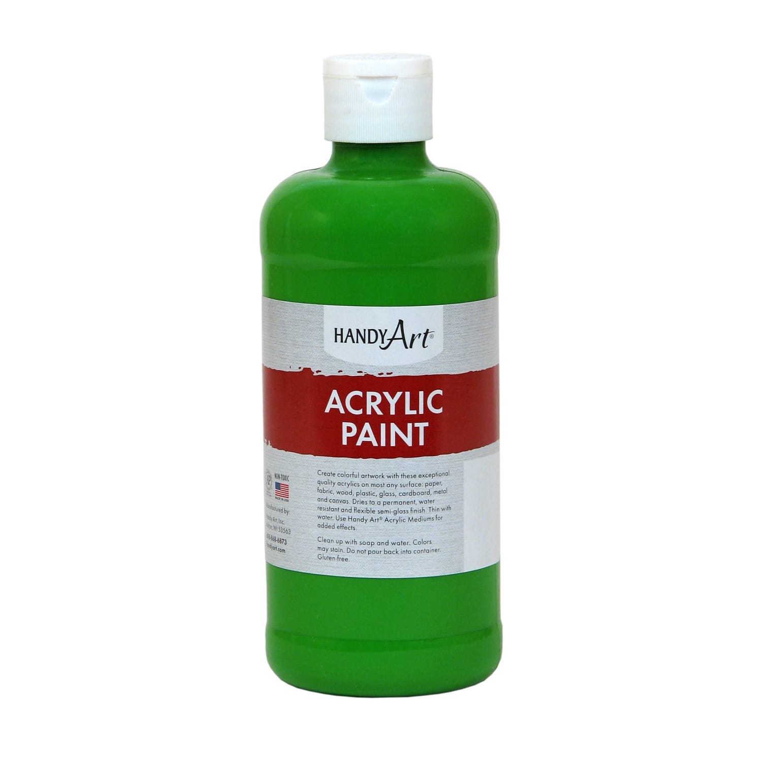Handy Art Acrylic Paints, 16 Oz, Light Green, Pack Of 3 Paints - Image 3