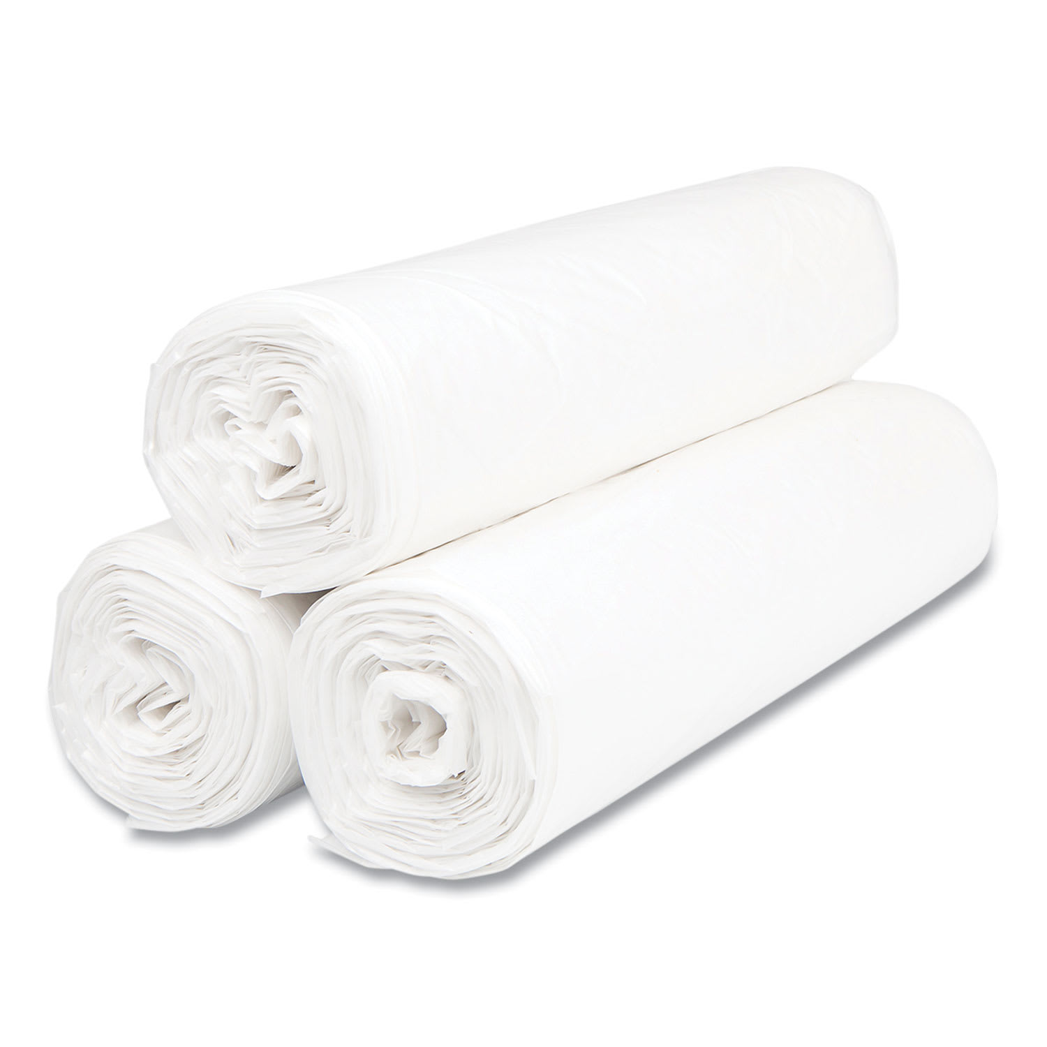 Inteplast Group High-Density Commercial Can Liner Value Pack, 30 gal, 9 mic, 30in x 36in, Natural, Interleaved Roll, 25 Bags/Roll, 20 Rolls/CT - Image 3