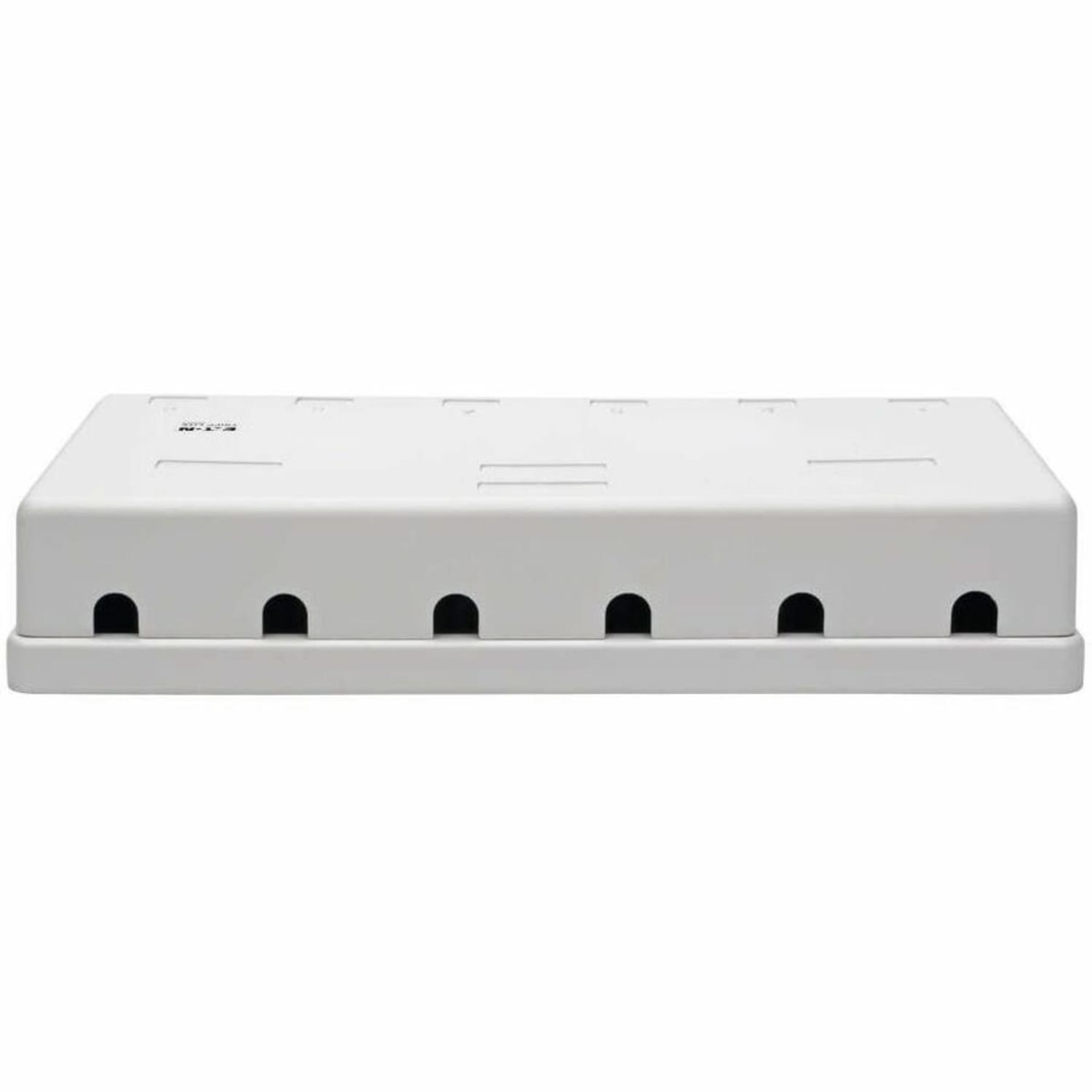 Eaton Tripp Lite Series Pre-Configured Unshielded Cat6 6-Port Surface-Mount Box, 110 IDC, RJ45, White - White - 6x RJ-45 Port(s) - N236-006-WH - Image 3