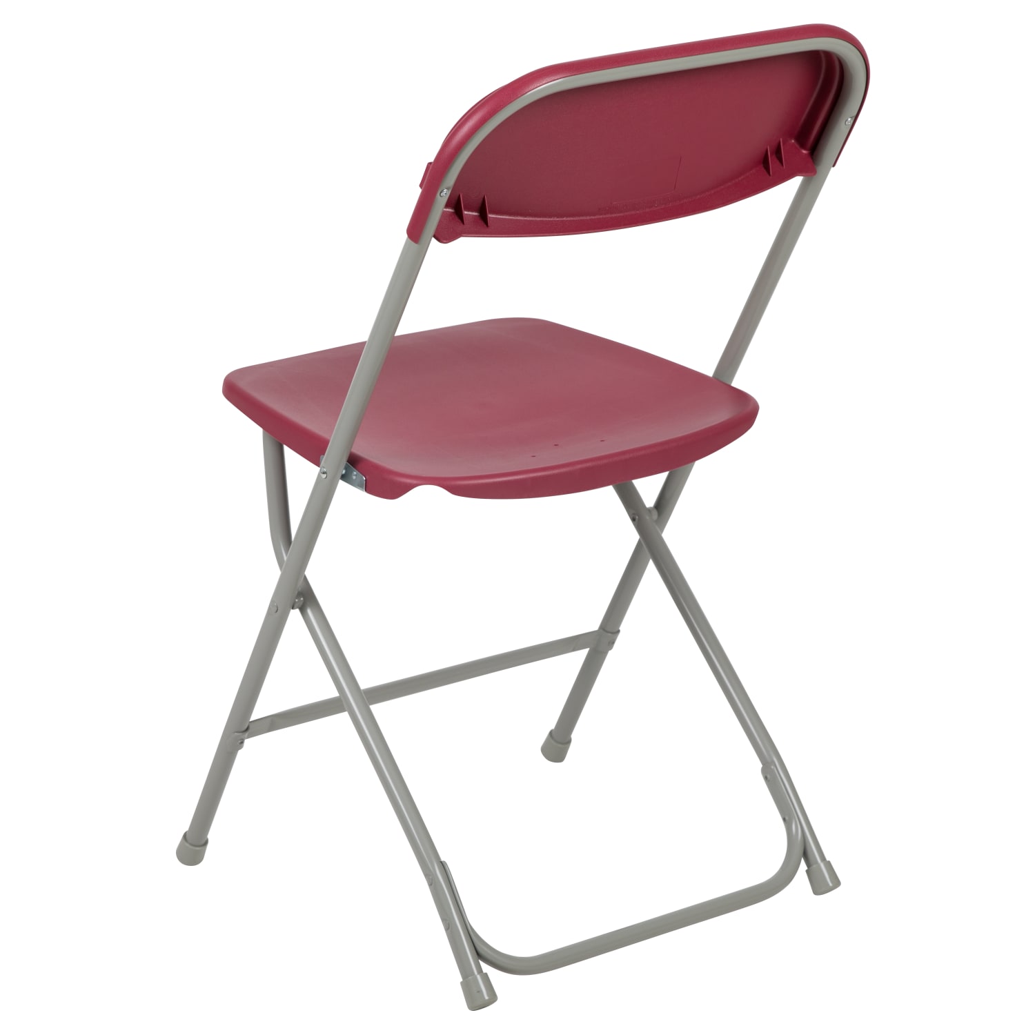 Flash Furniture Hercules Plastic Folding Chairs With 650 lb Capacity RedGray Set Of 2 Chairs PopularChairscom