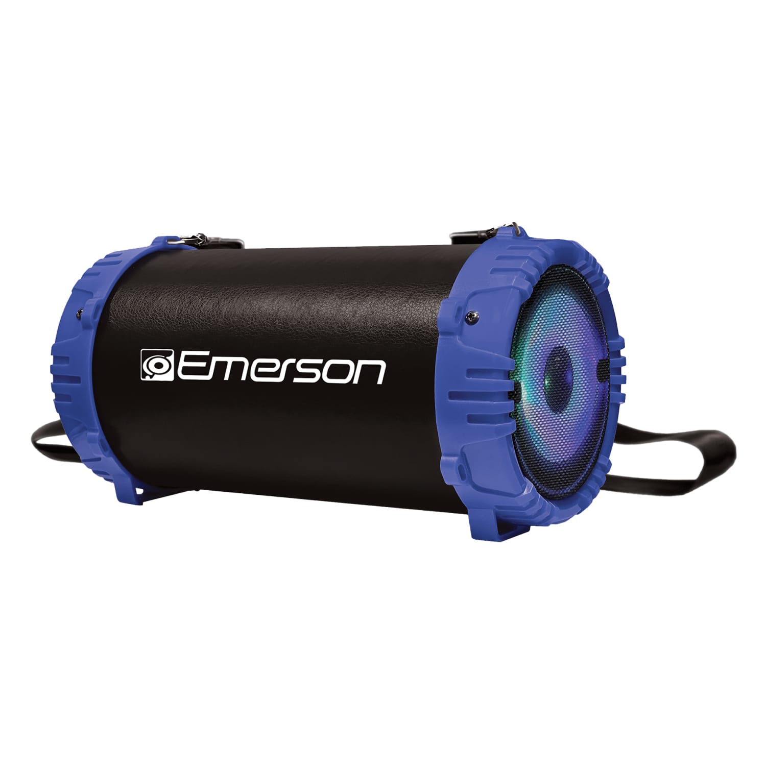 Emerson EAS-3001-BLUE Boomer Impulse Flash Portable Bluetooth Speaker With LED Lighting and Carrying Strap, Blue - Image 4