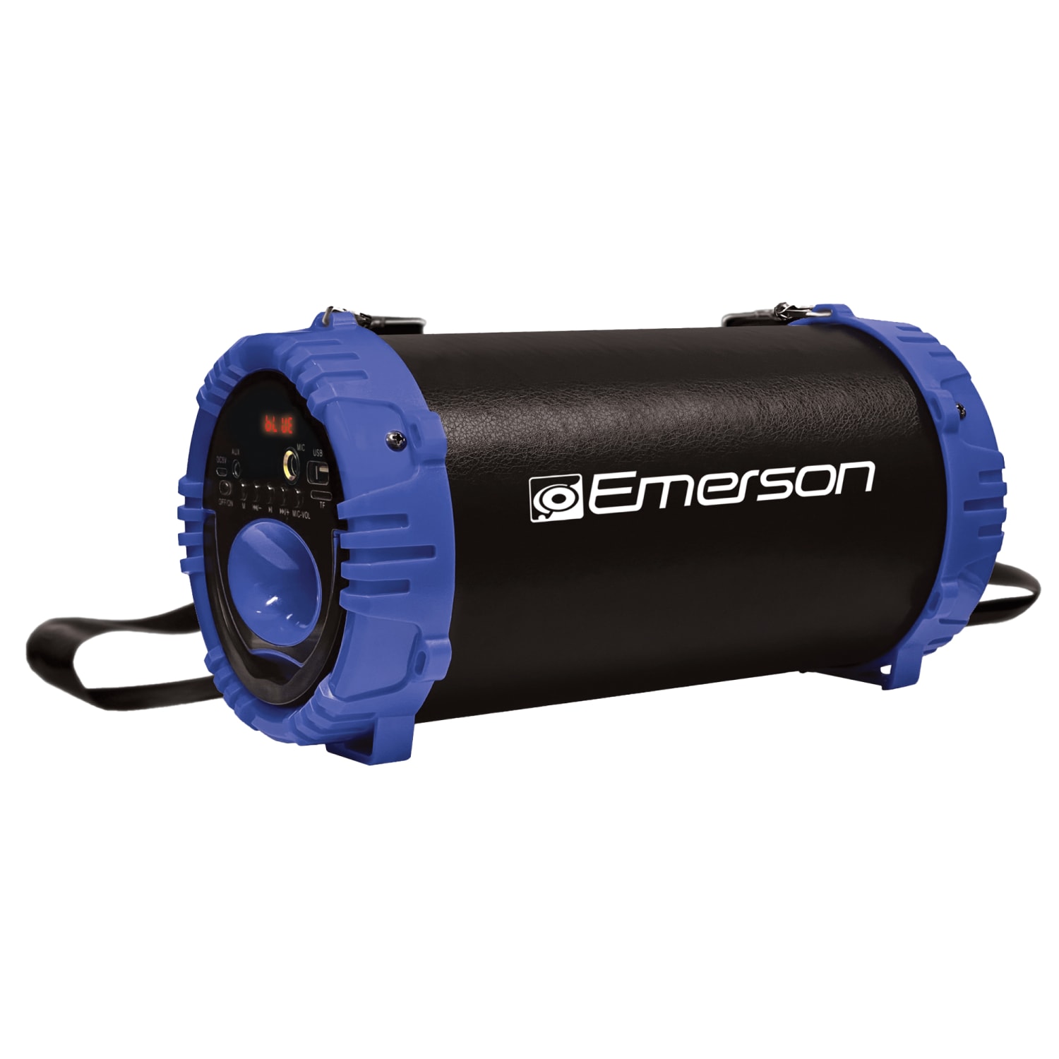Emerson EAS-3001-BLUE Boomer Impulse Flash Portable Bluetooth Speaker With LED Lighting and Carrying Strap, Blue - Image 5