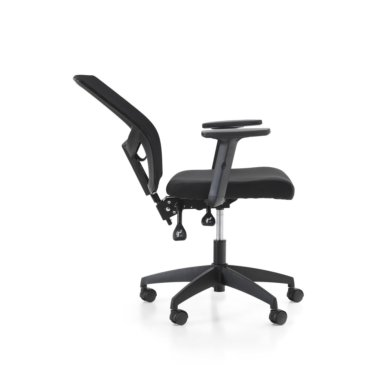 ALPHA HOME Ergonomic Mesh Mid Back Office Task Chair Black PopularChairscom