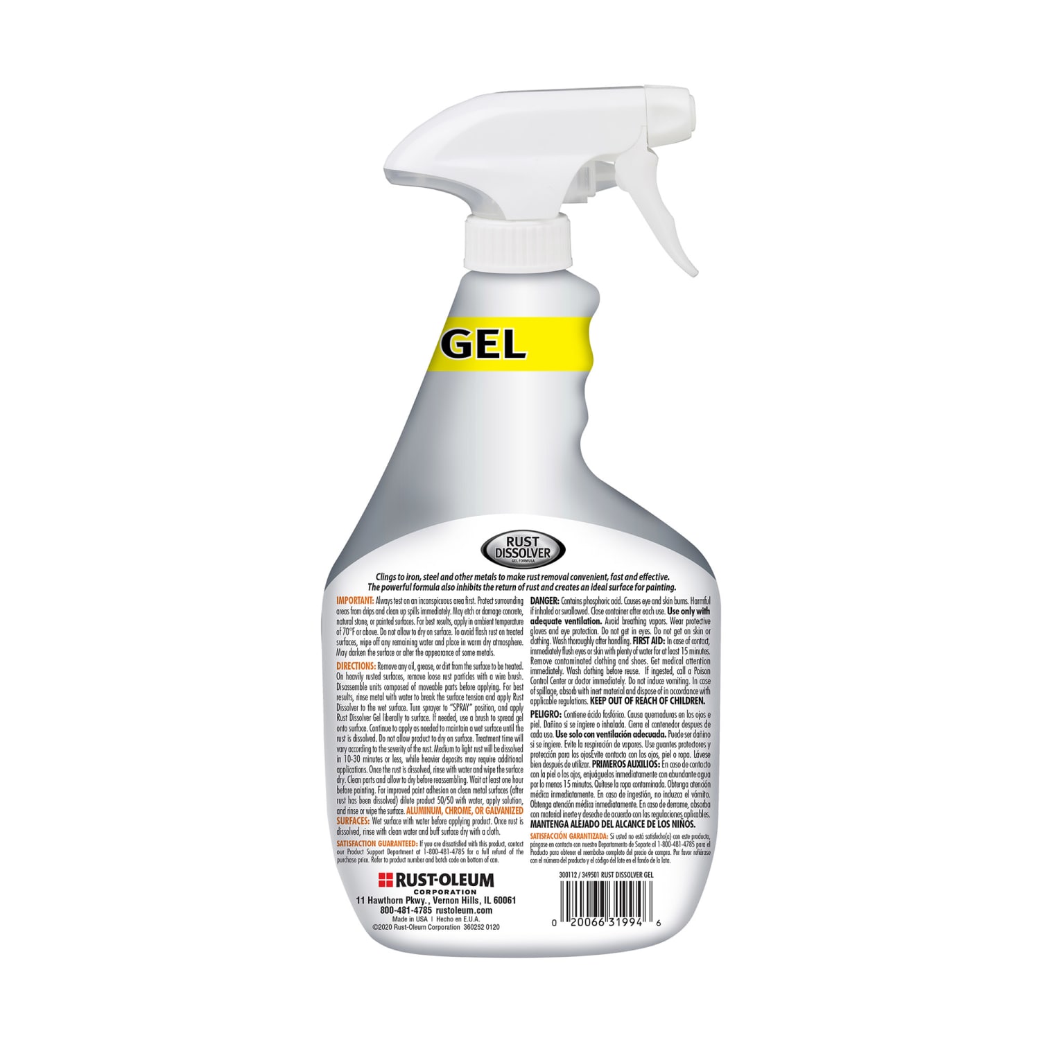 Rust-Oleum Rust Dissolver Spray, 32 Oz, Total Qty 1 - Image 3