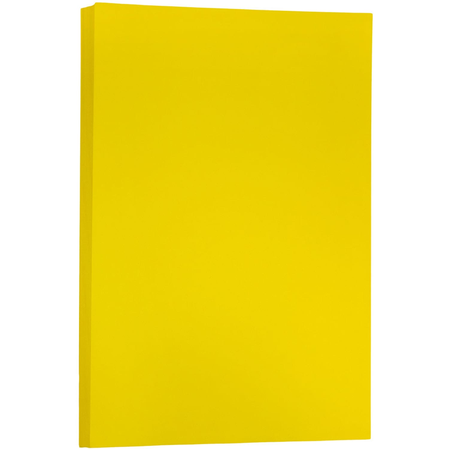 JAM Paper Card Stock, Solar Yellow, Ledger (11in x 17in), 65 Lb, 30% Recycled, Pack Of 50 - Image 3