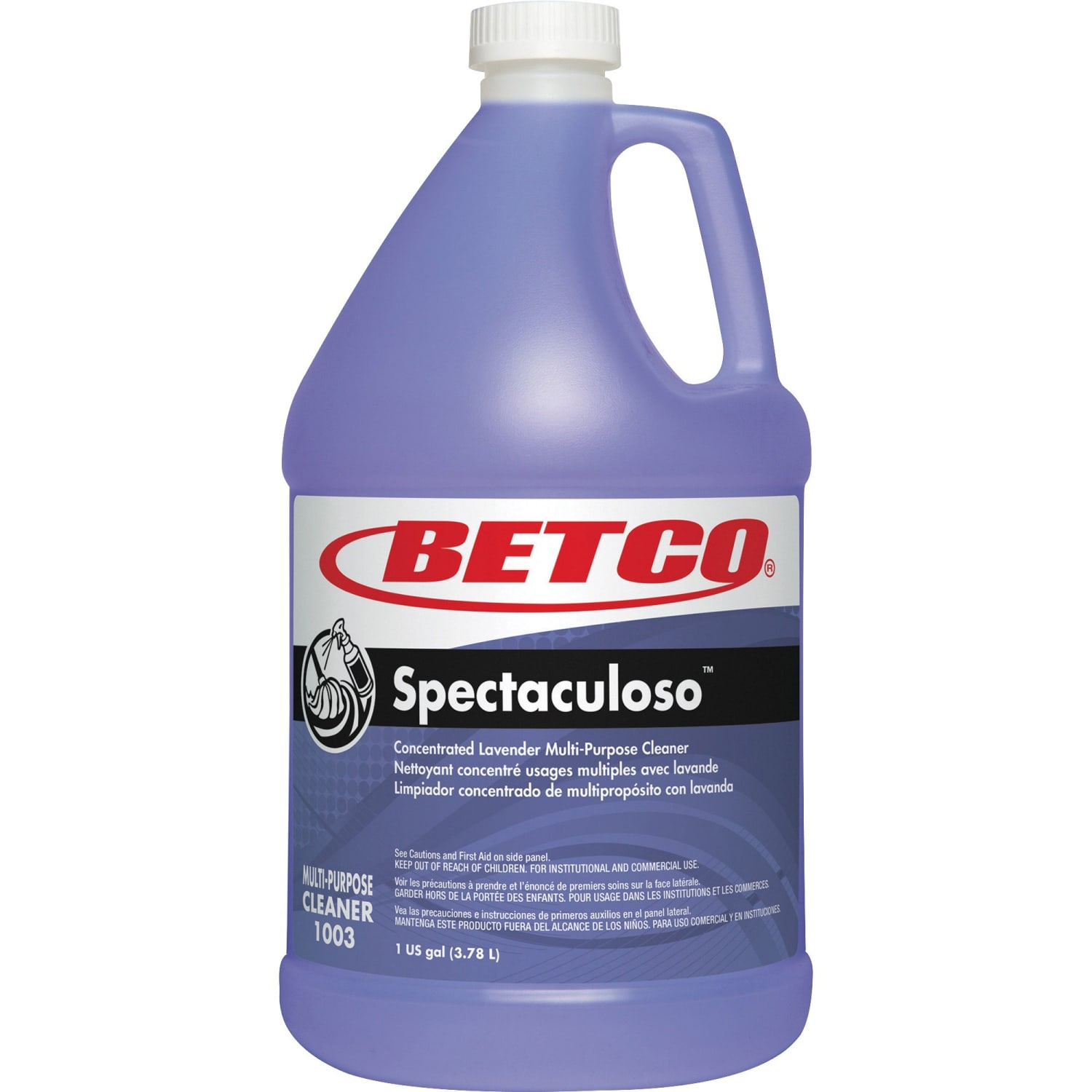 Betco Spectaculoso Lavender Multipurpose Cleaner, Floral Scent, 128 Oz Bottle, Purple, Case Of 4 - Image 3
