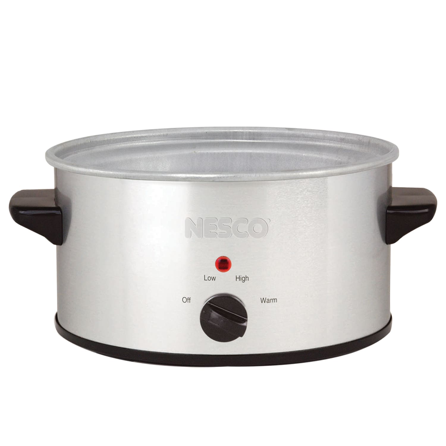 Nesco 1.5 Qt 120W Metallic Portable Slow Cooker, Silver - Image 3