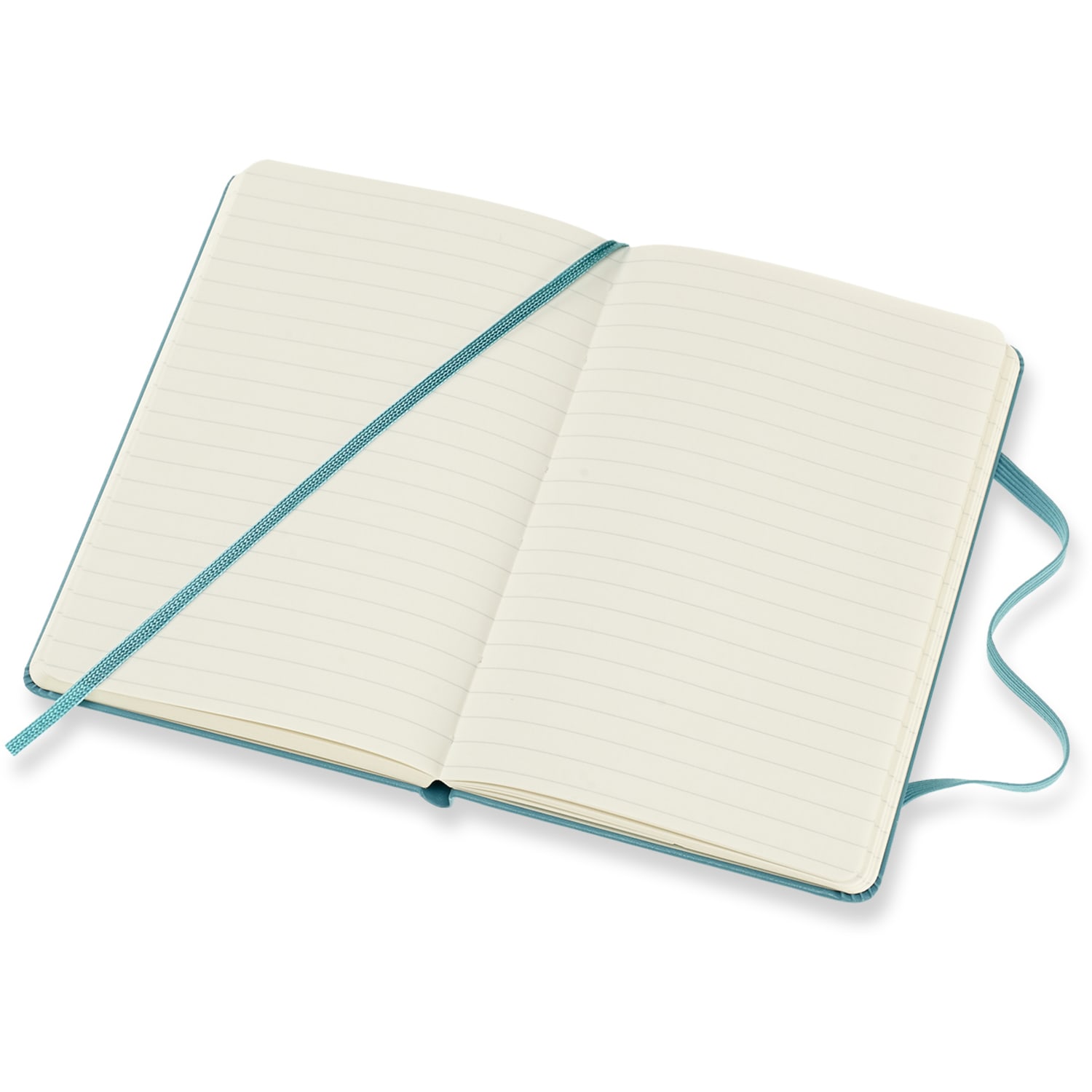Moleskine Classic Hard Cover Notebook, 3-1/2in x 5-1/2in, Ruled, 192 Pages, Reef Blue - Image 3