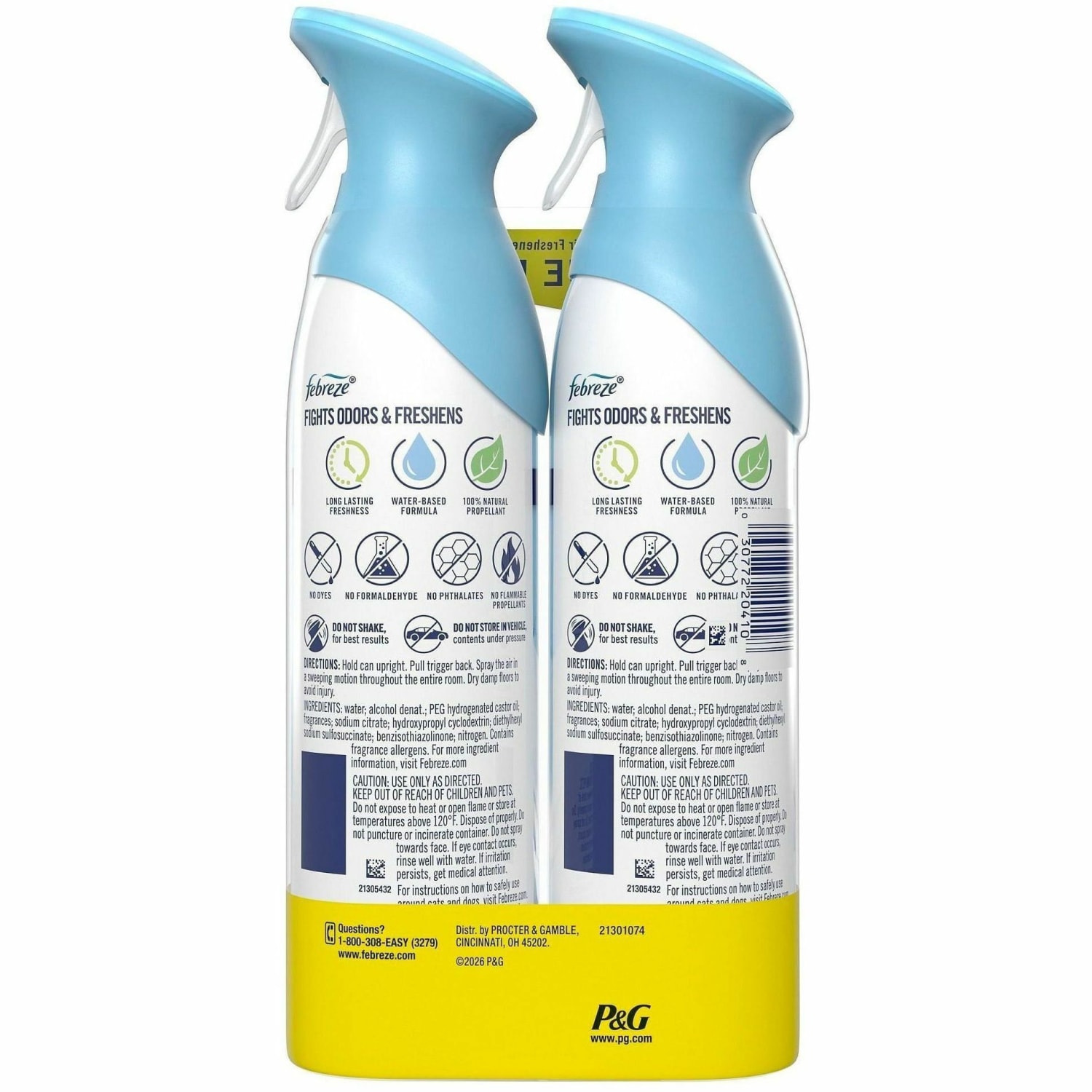 Febreze Air Mist Air Freshener Spray - Spray - 8.1 fl oz (0.3 quart) - Linen & Sky - Odor Neutralizer, Long Lasting - 2/Pack - 3 / Carton - Image 4