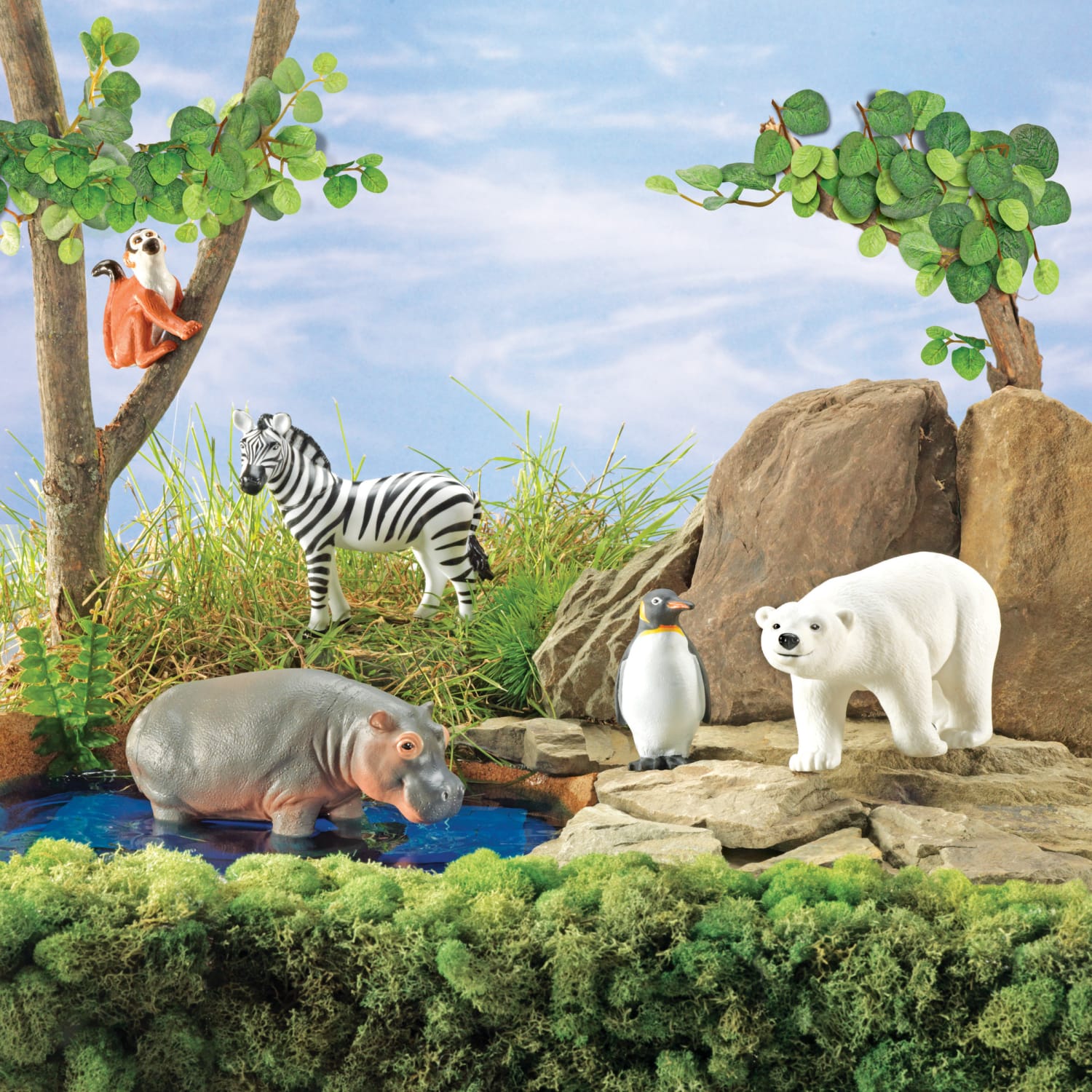Learning Resources Jumbo Figures, Zoo Animals, Pack Of 5 - Image 4