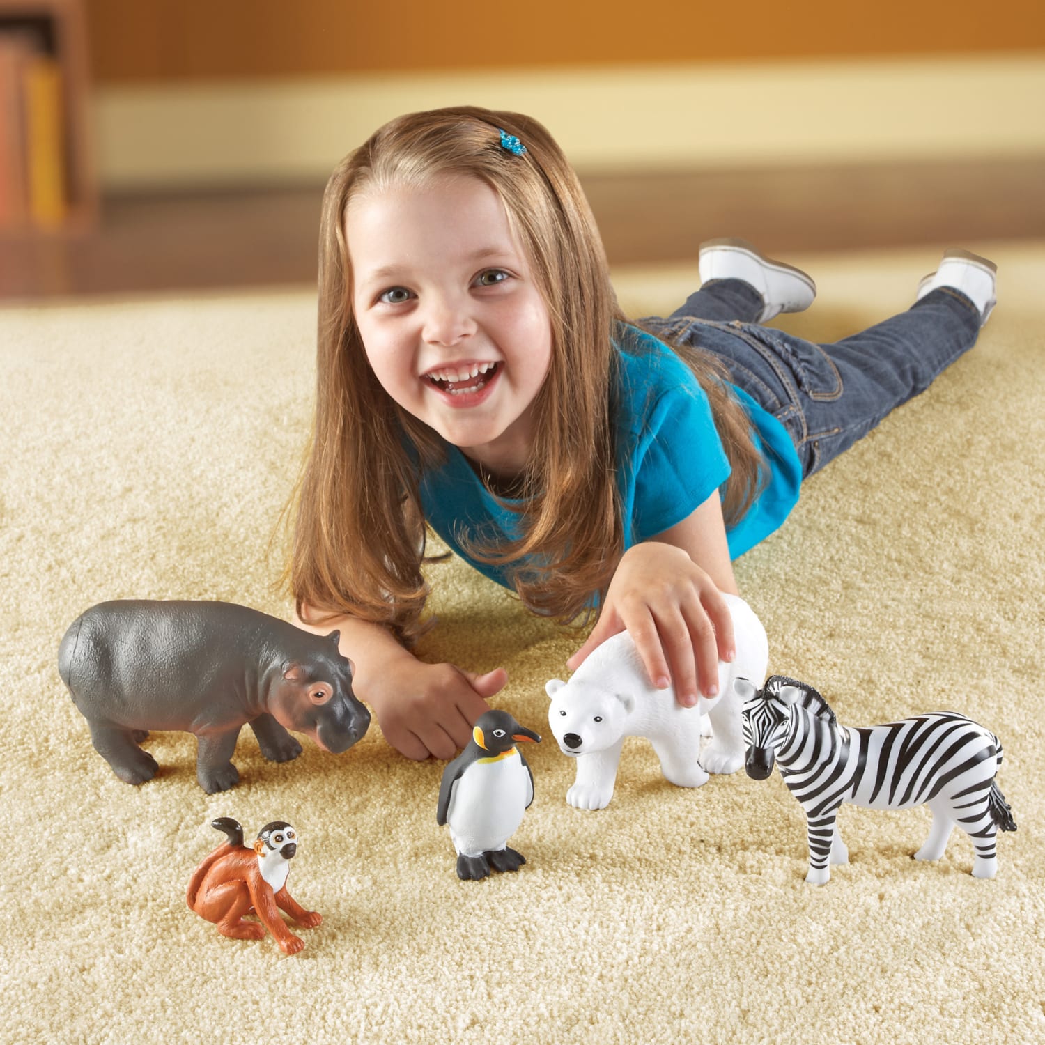 Learning Resources Jumbo Figures, Zoo Animals, Pack Of 5 - Image 5