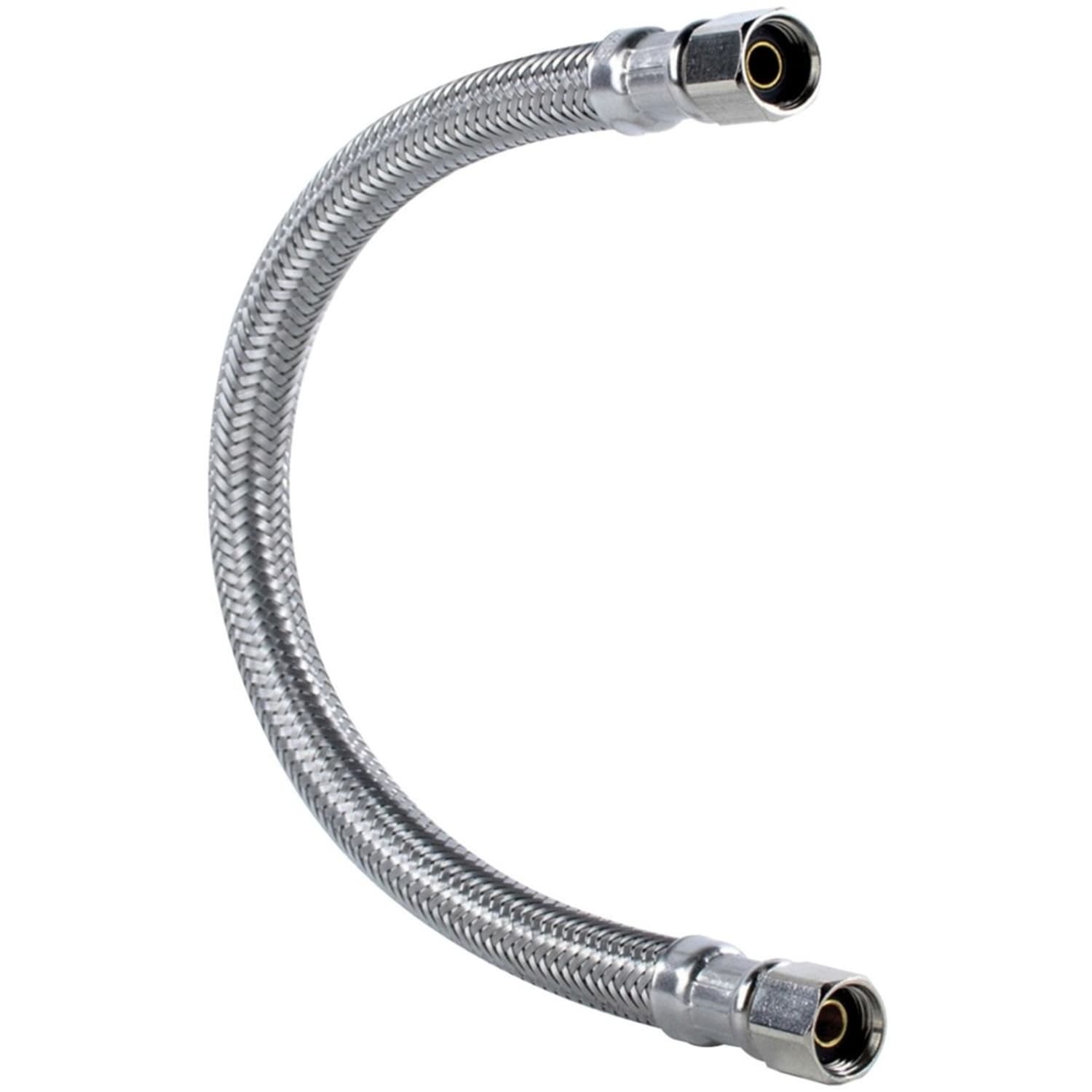 Certified Appliance Accessories Braided Stainless Steel Ice Maker Connector - 24in - Silver, Stainless Steel - Polyester, Polyvinyl Chloride (PVC), Stainless Steel, Brass - Image 5