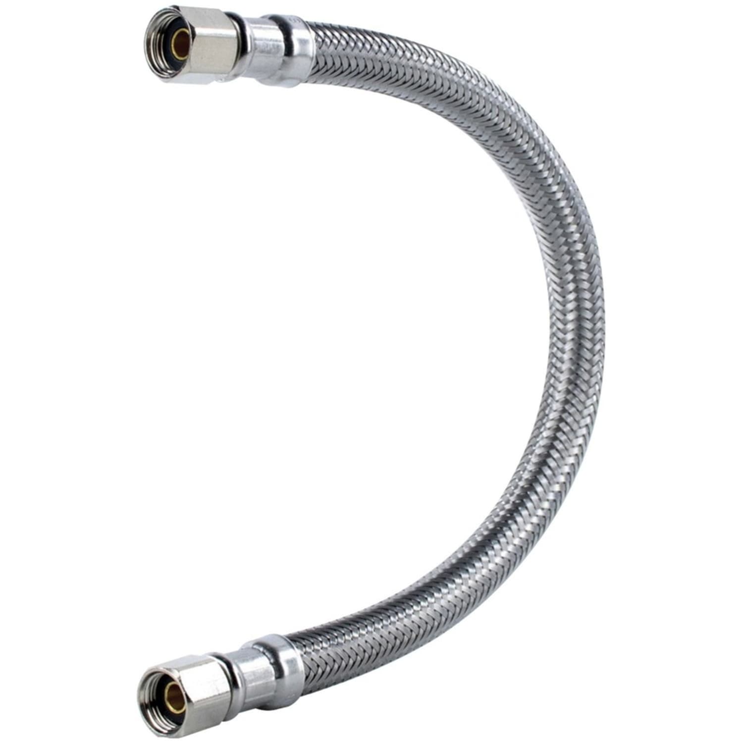 Certified Appliance Accessories Braided Stainless Steel Ice Maker Connector - 24in - Silver, Stainless Steel - Polyester, Polyvinyl Chloride (PVC), Stainless Steel, Brass - Image 6
