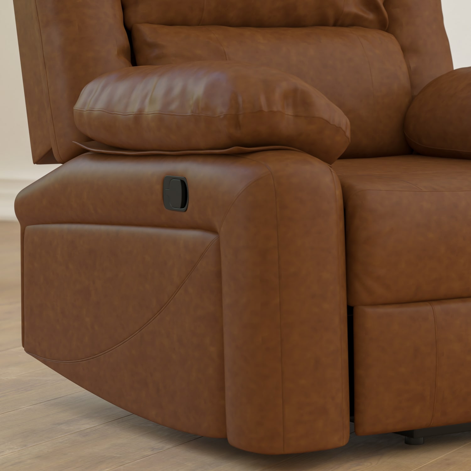 Flash Furniture Harmony Series Leathersoft Recliner Accent Chair Cognac PopularChairscom Flash Furniture Harmony Series Leathersoft Recliner Accent Chair Cognac PopularChairscom