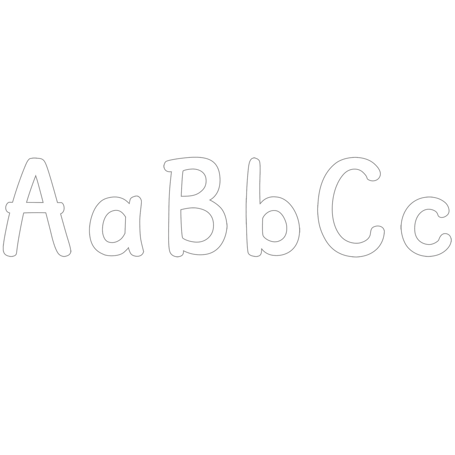 Teacher Created Resources Letters Combo Pack, 4in, Modern Classic White, 257 Per Pack, Set Of 2 Packs - Image 3
