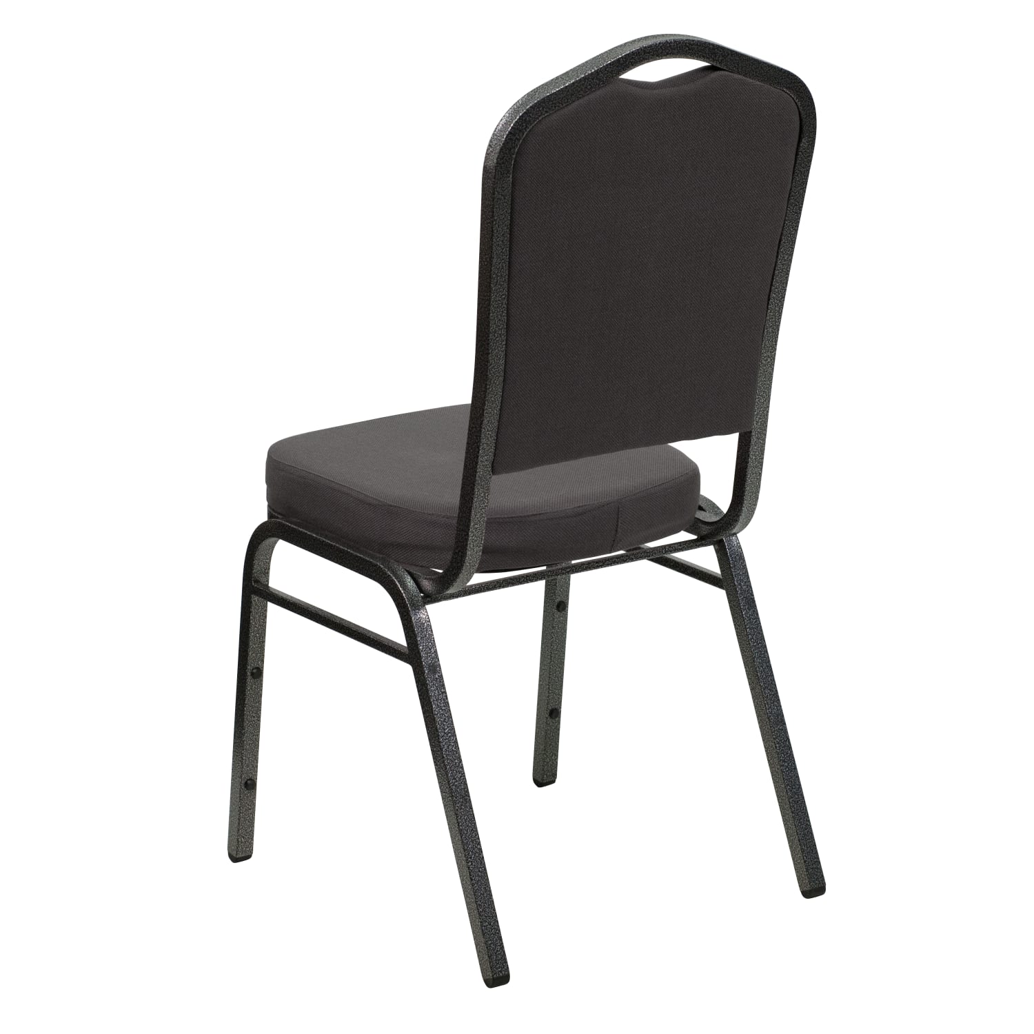 Flash Furniture HERCULES Fabric Crown Back Stacking Banquet Chair GraySilver PopularChairscom
