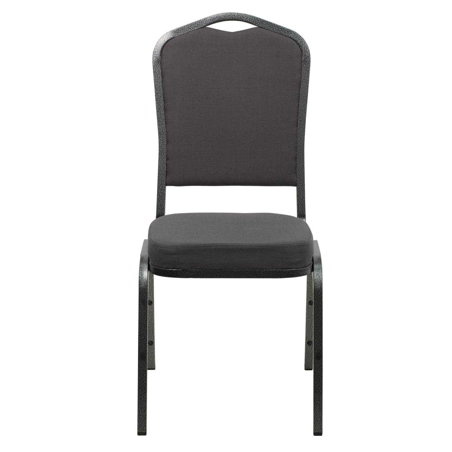 Flash Furniture HERCULES Fabric Crown Back Stacking Banquet Chair GraySilver PopularChairscom
