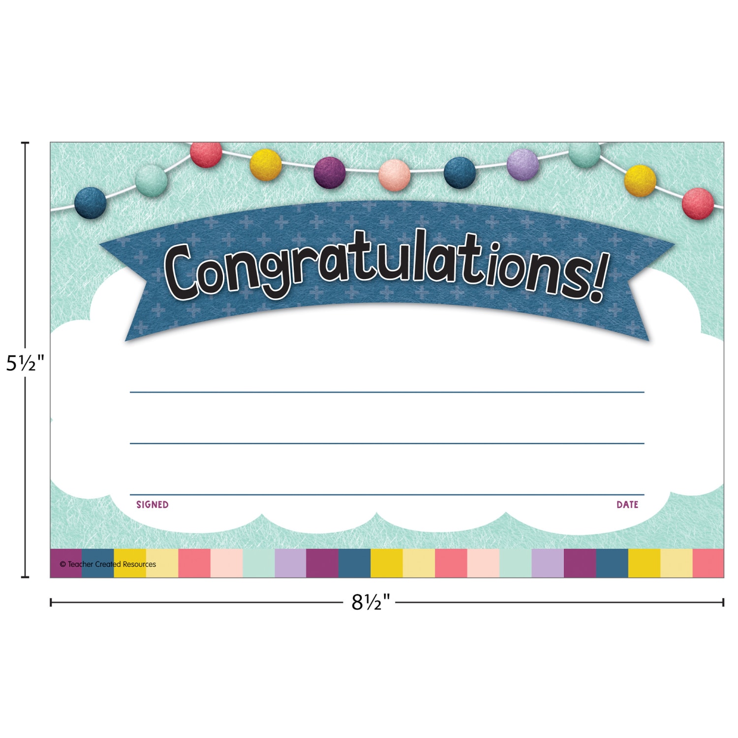 Teacher Created Resources Awards, 8-1/2in x 5-1/2in, Oh Happy Day Congratulations, 30 Per Pack, Set Of 6 Packs - Image 5