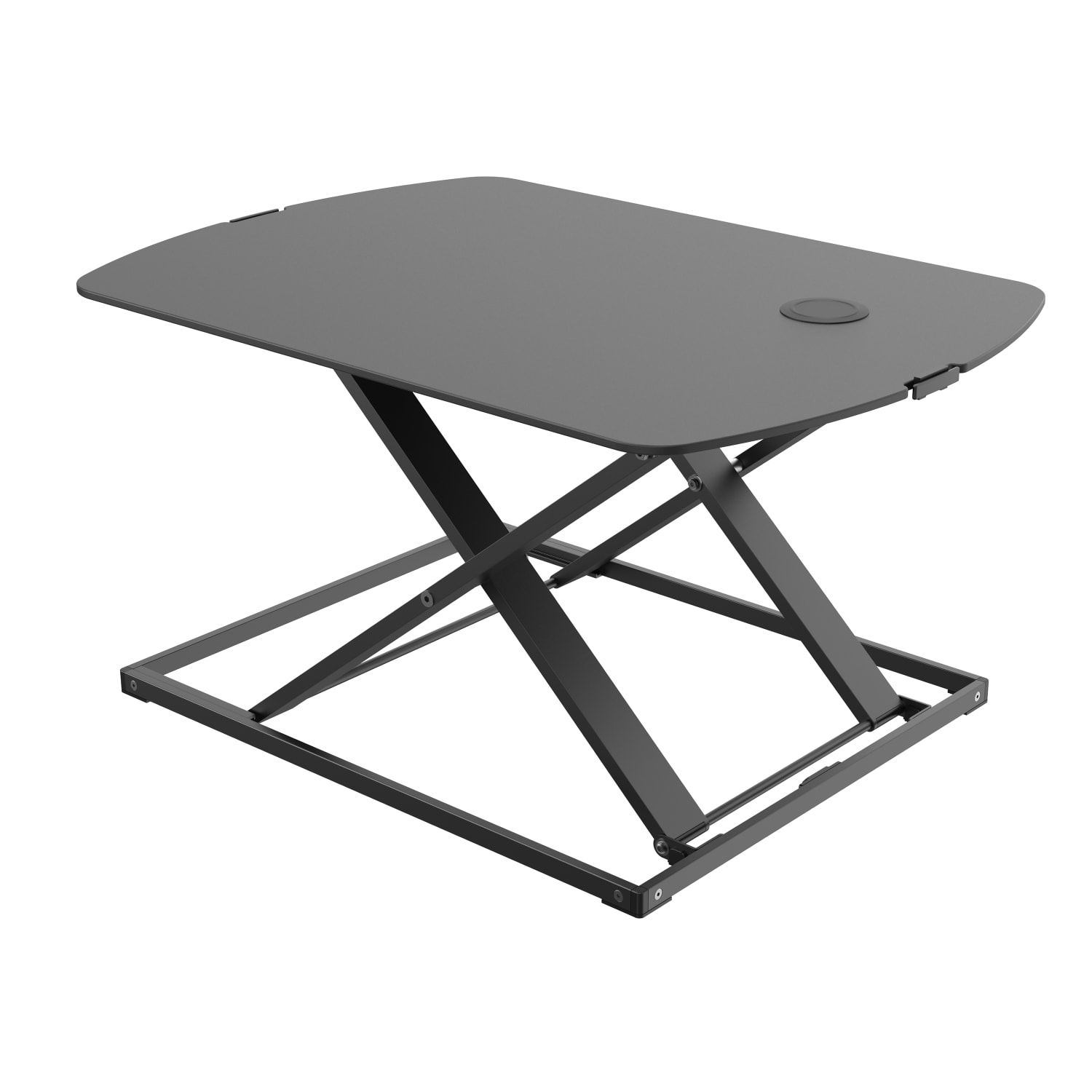 Bostitch Manual Standing Desk Riser, 15-3/4inH x 31inW x 22inD, Black - Image 3