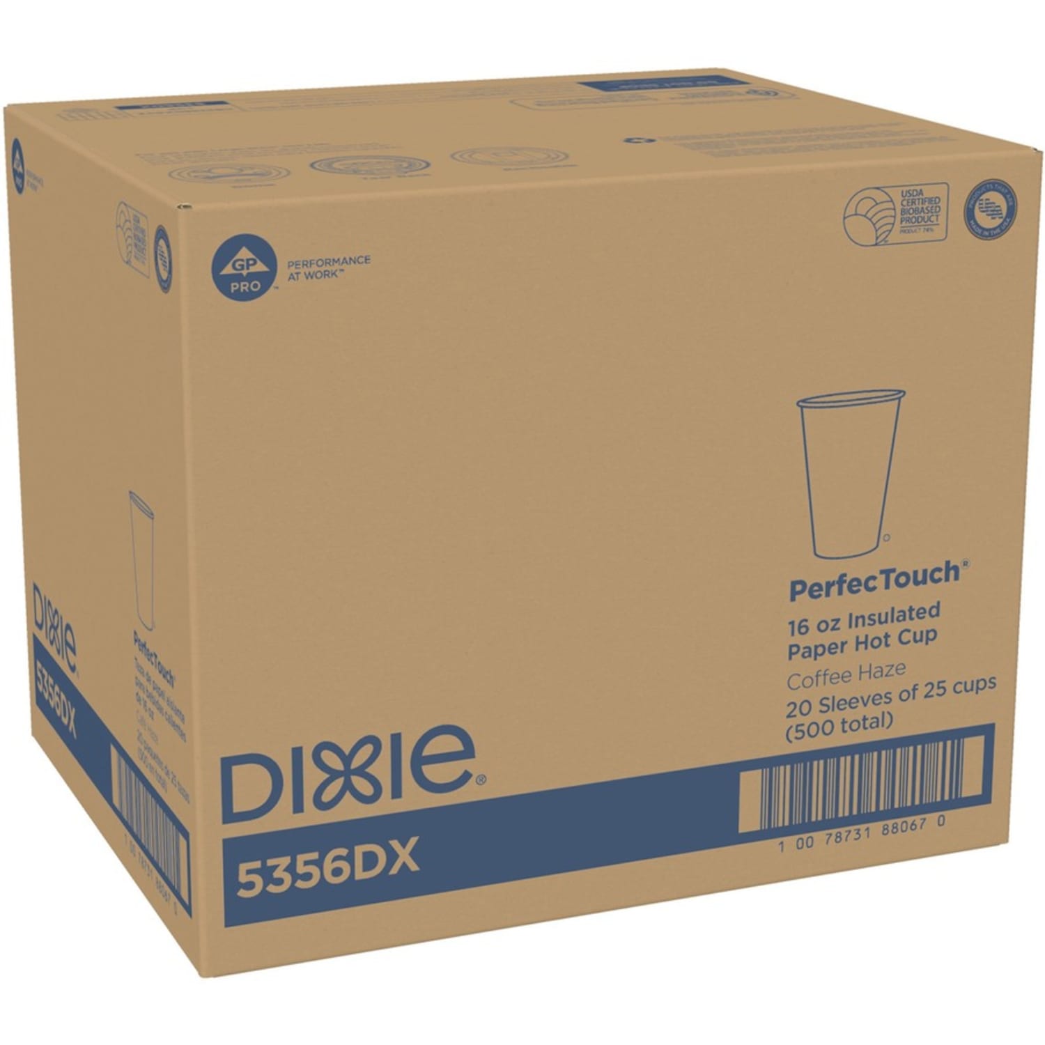 Dixie PerfecTouch by GP PRO Hot Cups, 16 Oz., Pack Of 25 - Image 4