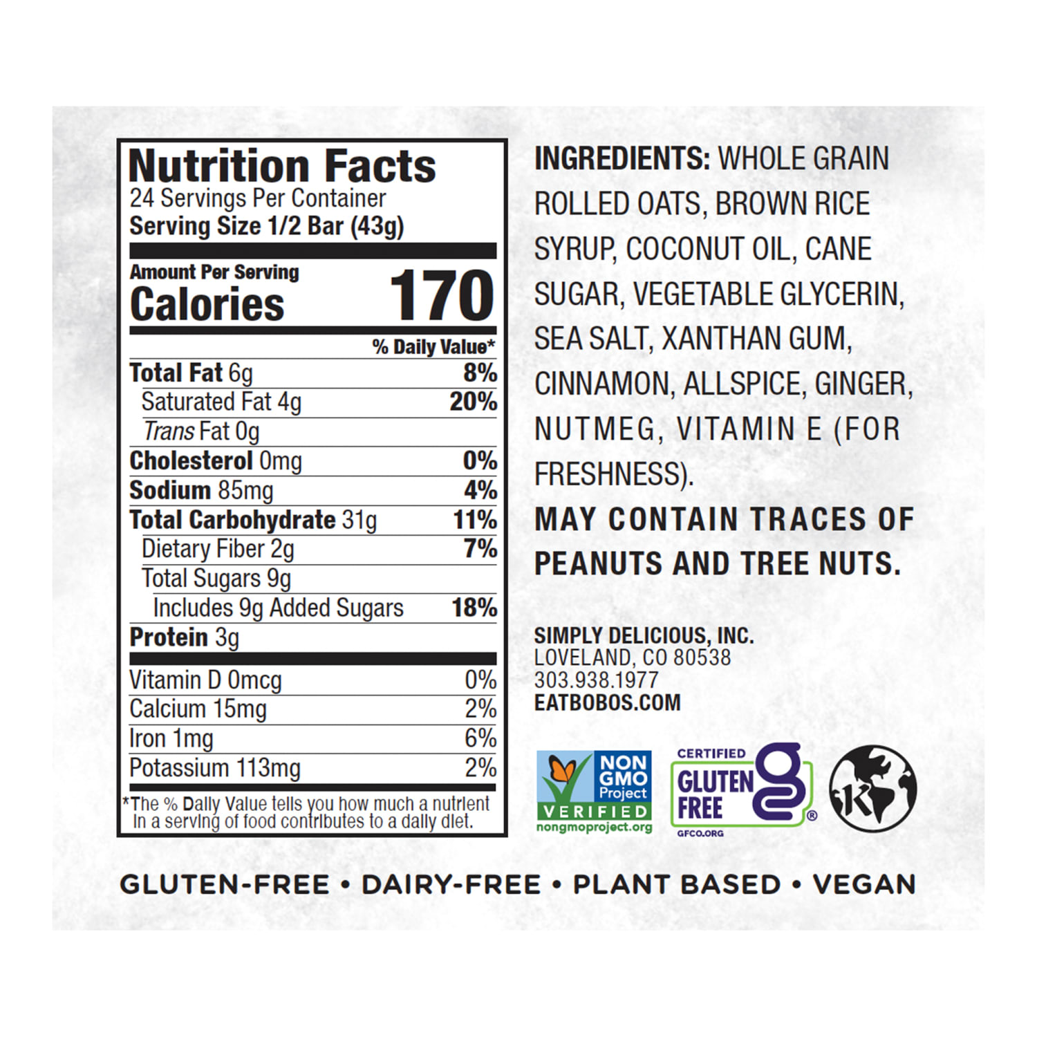 BOBOs Gingerbread Oat Bars - 12-3 oz - Image 4