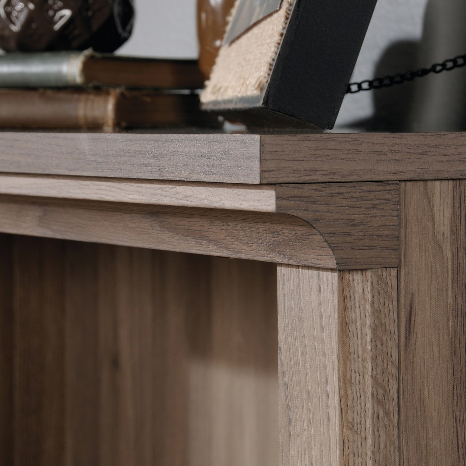 Sauder Select 44inH 3-Shelf Bookcase, Salt Oak - Image 5