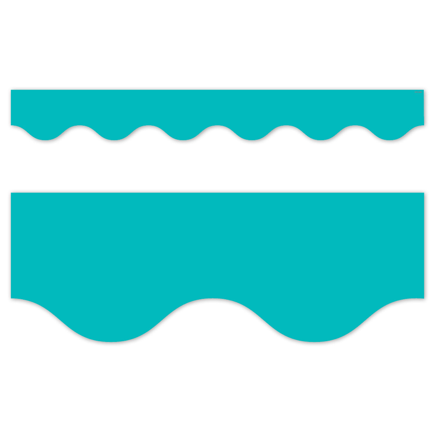 Creative Teaching Press EZ Border, 3in x 24in Strips, Core Decor Turquoise Wavy, 48 Feet Per Pack, Set Of 3 Packs - Image 3