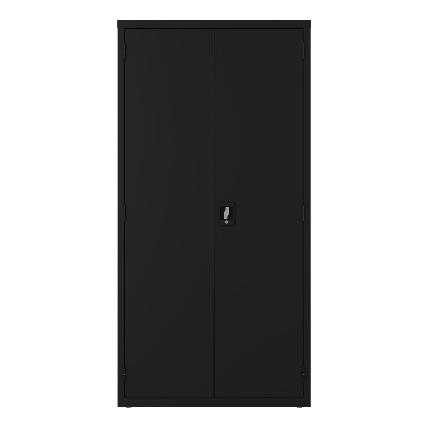 Lorell Fortress Series Steel Wardrobe Cabinet, Black - Image 4