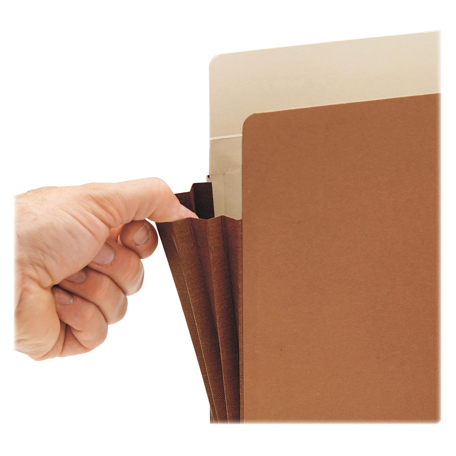 Smead Easy-Access Top-Tab Tyvek File Pockets, Letter Size, 3 1/2in Expansion, 30% Recycled, Redrope, Box Of 10 - Image 6