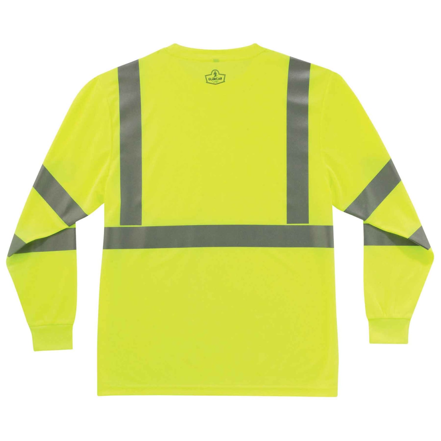 Ergodyne GloWear 8391 Type-R Class 3 Long-Sleeve T-Shirt, XX-Large, Lime - Image 3