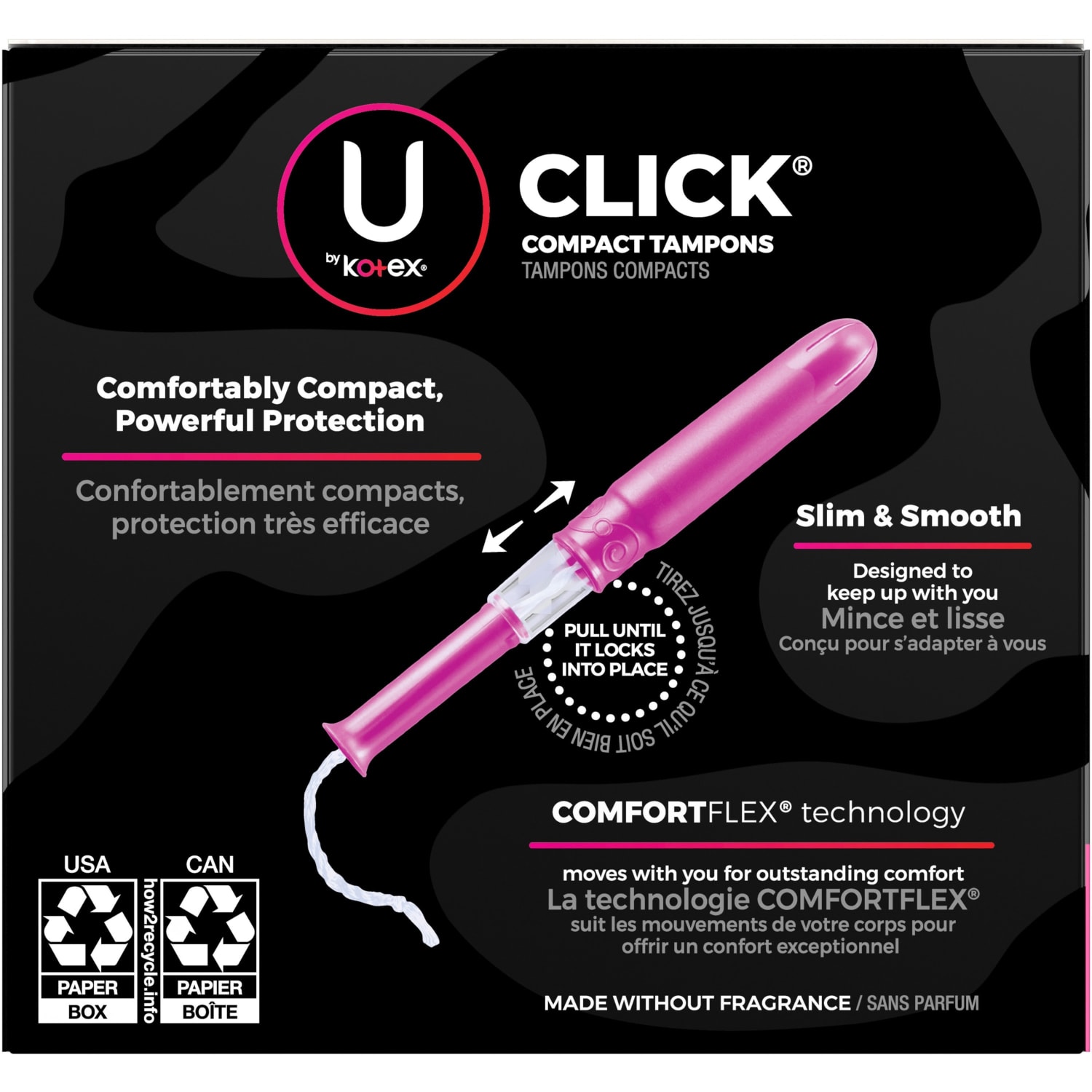 U by Kotex Click Regular Tampons, Box Of 16 Tampons - Image 5