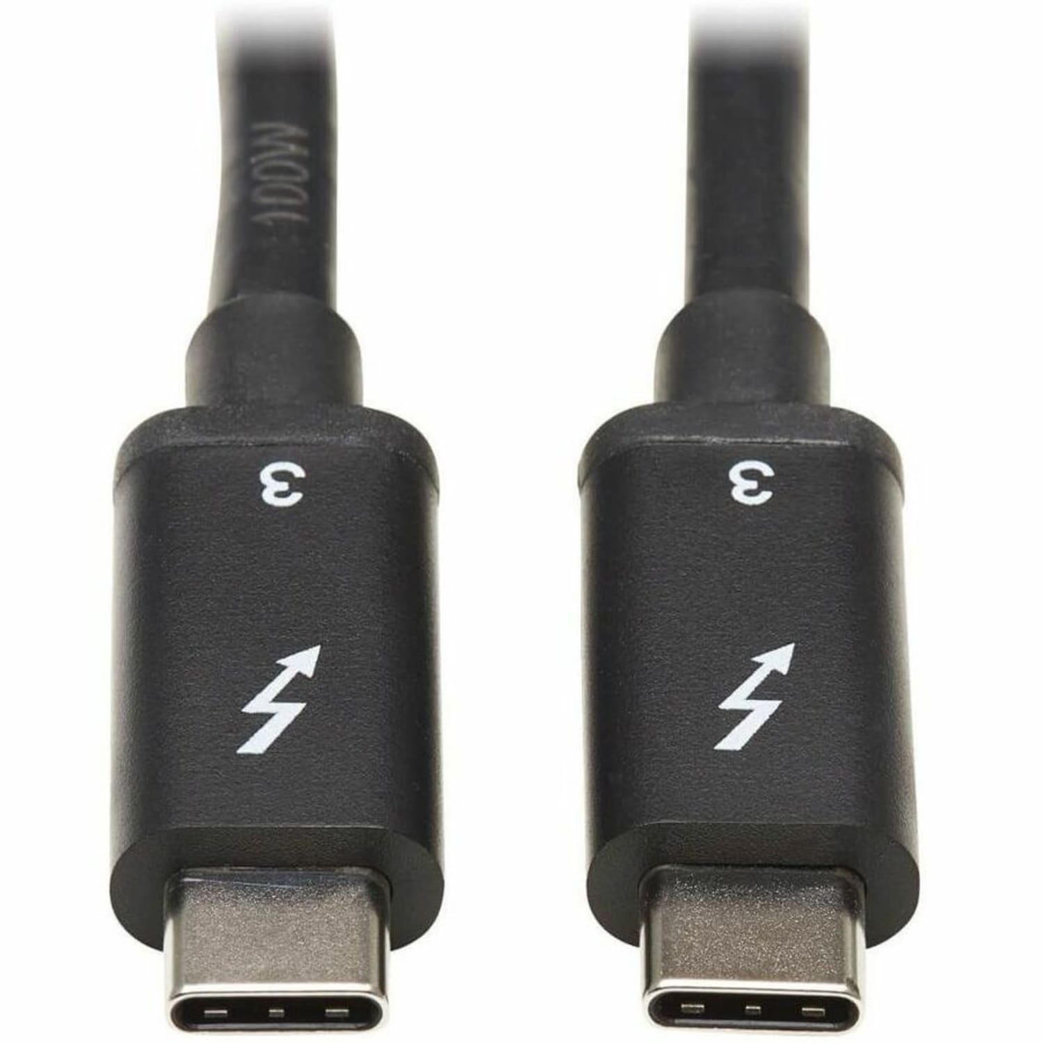 Tripp Lite Thunderbolt 3 Cable 40 Gbps Passive 5A 100W PD 4K USB C M/M 0.5M - First End: 1x USB Type C Male Thunderbolt 3 - MTB300M55AB - Image 3