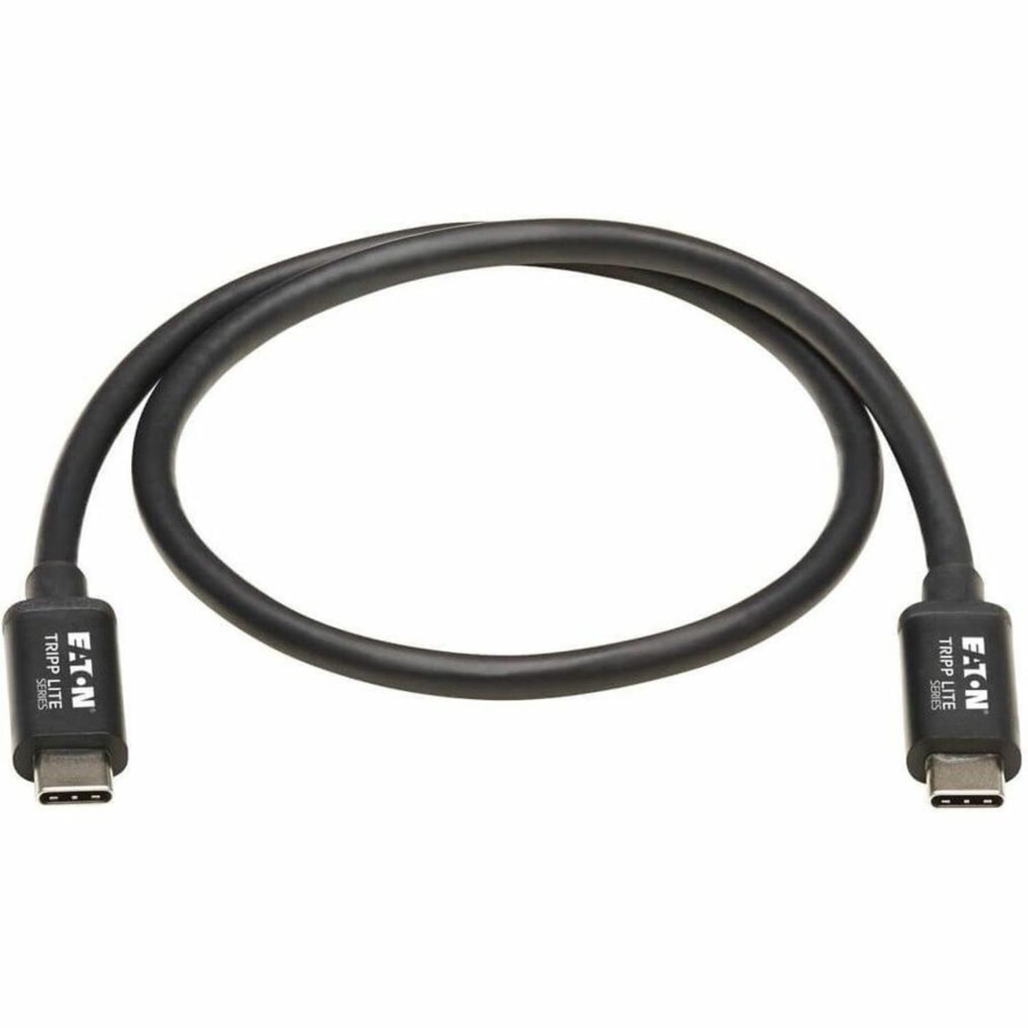 Tripp Lite Thunderbolt 3 Cable 40 Gbps Passive 5A 100W PD 4K USB C M/M 0.5M - First End: 1x USB Type C Male Thunderbolt 3 - MTB300M55AB - Image 4
