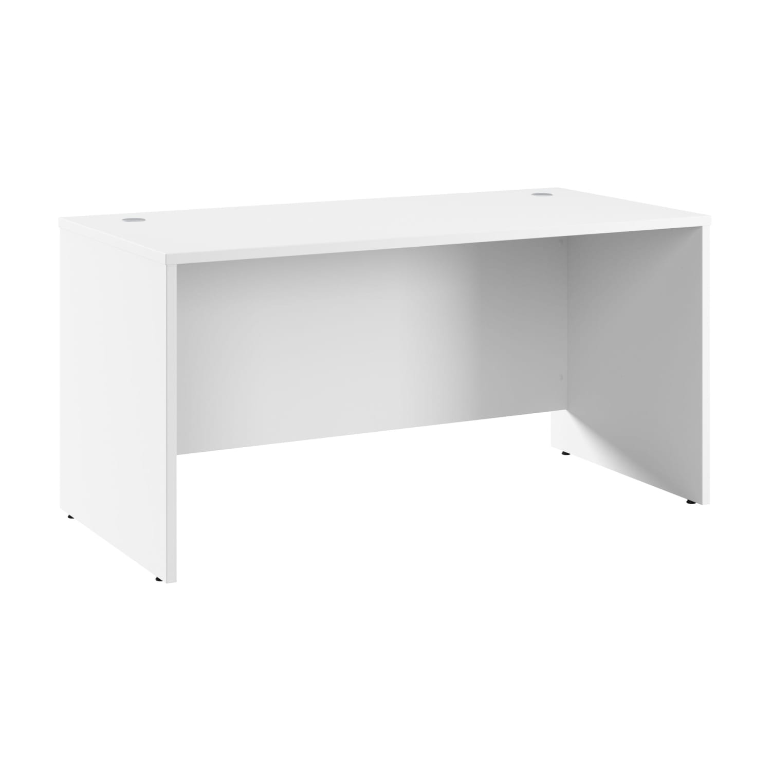 Bush Business Furniture Hampton Heights 60inW Office Desk, White, Standard Delivery