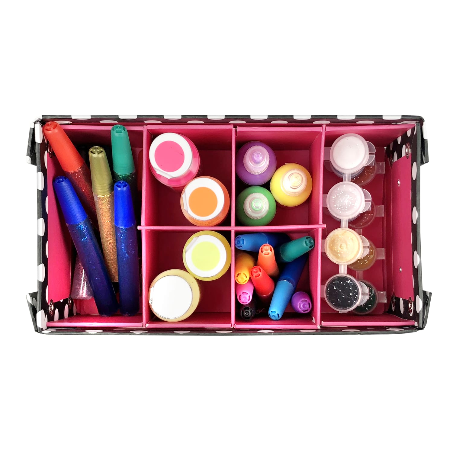 Ideastream Snap N Store Divided Storage Boxes, 2 13/16in x 5 13/16in x 10in, Multicolor, Case Of 2 - Image 4