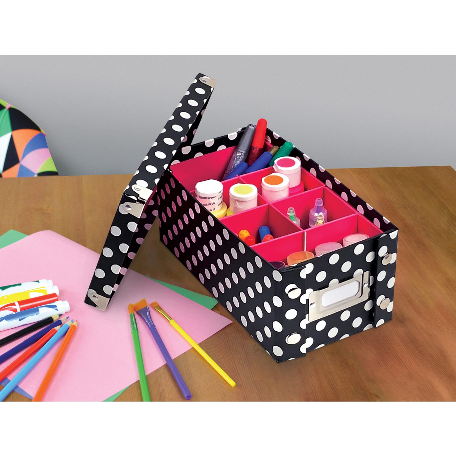 Ideastream Snap N Store Divided Storage Boxes, 2 13/16in x 5 13/16in x 10in, Multicolor, Case Of 2 - Image 5